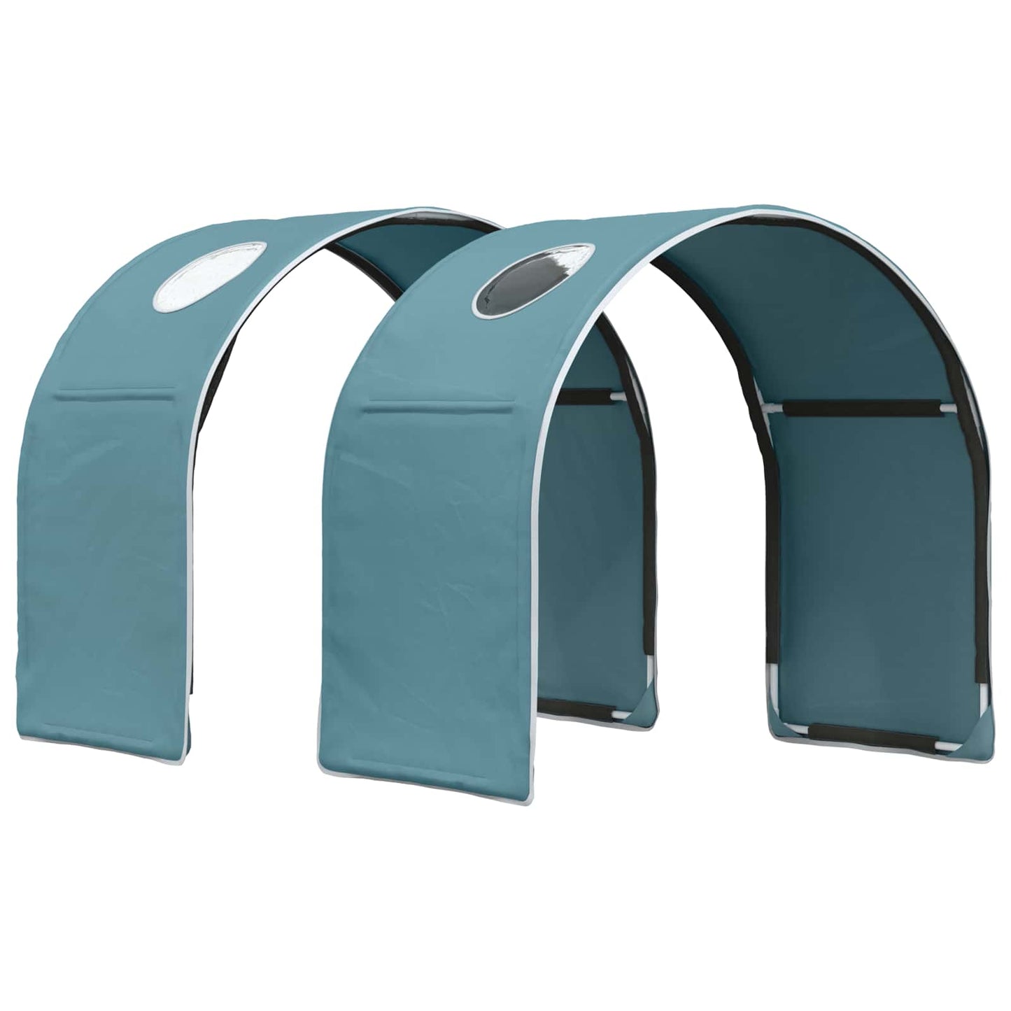Bedtunnel 2 pcs Lichtblauw 211 x 52,5 x 2 cm Polyester is nu te koop bij PeponiXL, paradijselijk wonen!