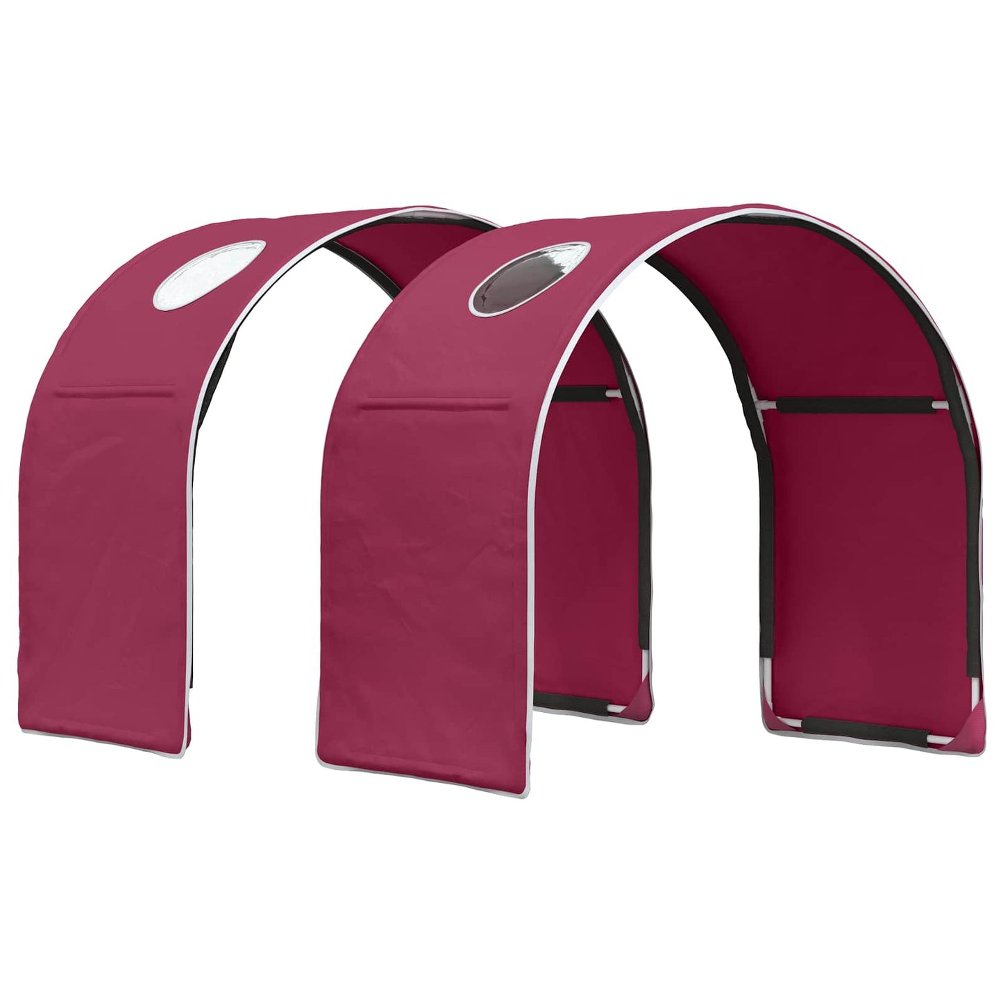 Bedtunnel 2 pcs Rood 211 x 52,5 x 2 cm Polyester is nu te koop bij PeponiXL, paradijselijk wonen!