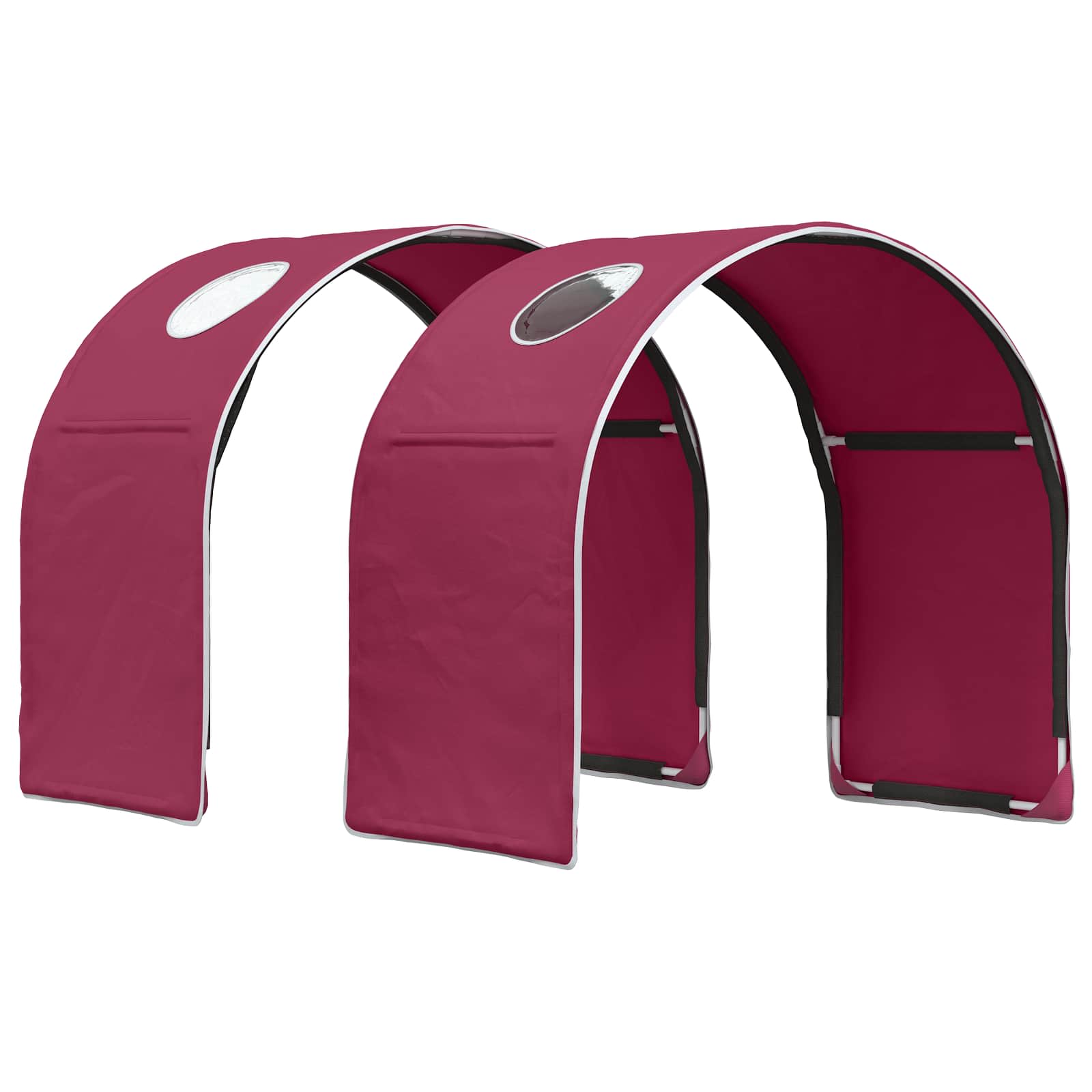 Bedtunnel 2 pcs Rood 211 x 52,5 x 2 cm Polyester is nu te koop bij PeponiXL, paradijselijk wonen!