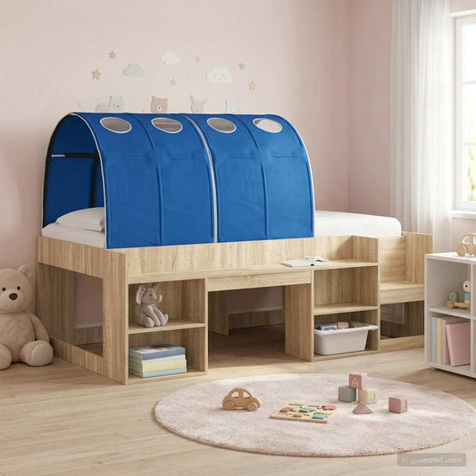 Bedtunnel 2 pcs Blauw 211 x 67.5 x 2 cm Polyester is nu te koop bij PeponiXL, paradijselijk wonen!