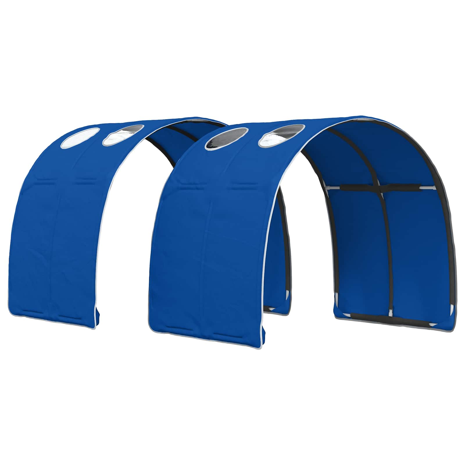 Bedtunnel 2 pcs Blauw 211 x 67.5 x 2 cm Polyester is nu te koop bij PeponiXL, paradijselijk wonen!