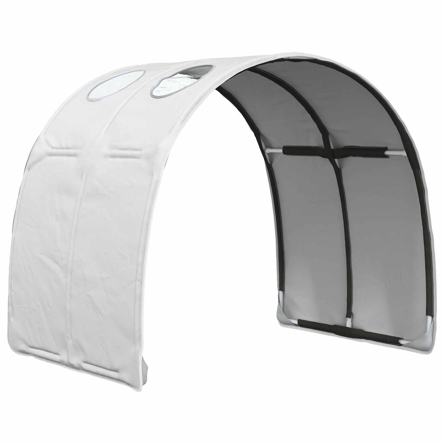 Bedtunnel 2 pcs Wit 211 x 67.5 x 2 cm Polyester is nu te koop bij PeponiXL, paradijselijk wonen!