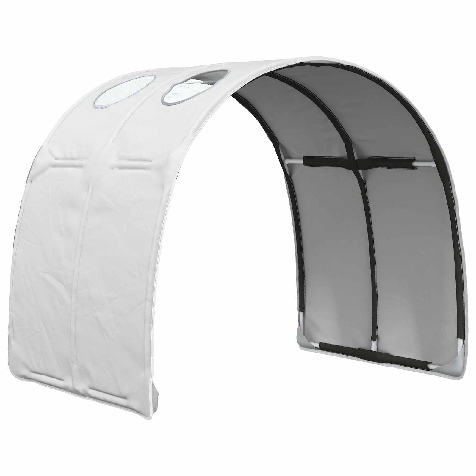 Bedtunnel 2 pcs Wit 211 x 67.5 x 2 cm Polyester is nu te koop bij PeponiXL, paradijselijk wonen!
