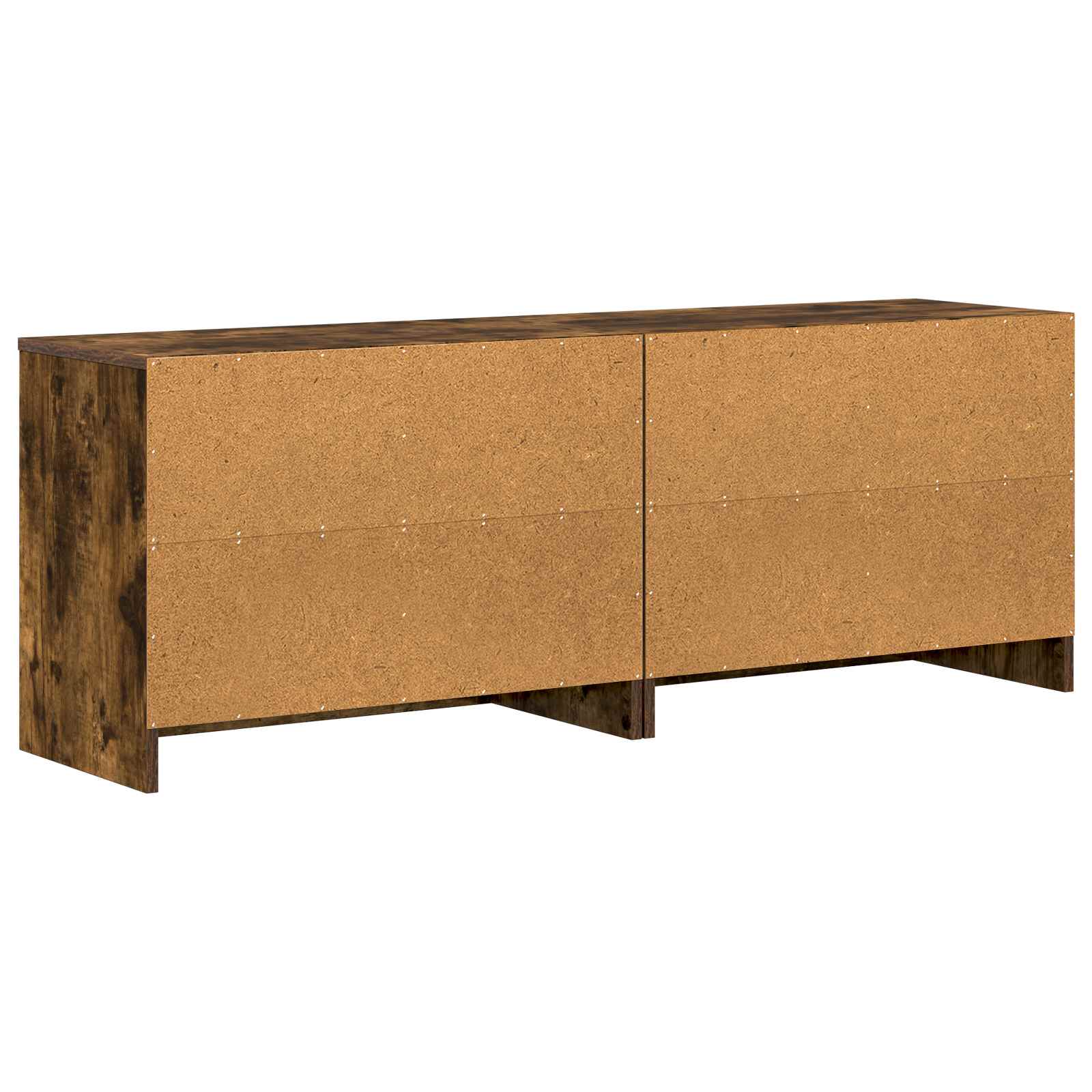 Bed kast 2 pcs Gerookt eiken 66 x 33 x 48 cm Bewerkt hout is nu te koop bij PeponiXL, paradijselijk wonen!