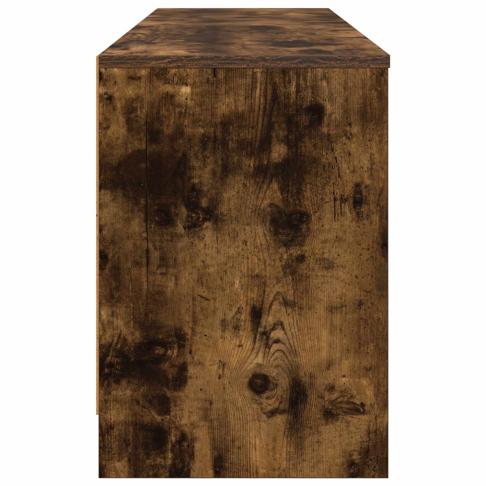 Bed kast 2 pcs Gerookt eiken 66 x 33 x 48 cm Bewerkt hout is nu te koop bij PeponiXL, paradijselijk wonen!