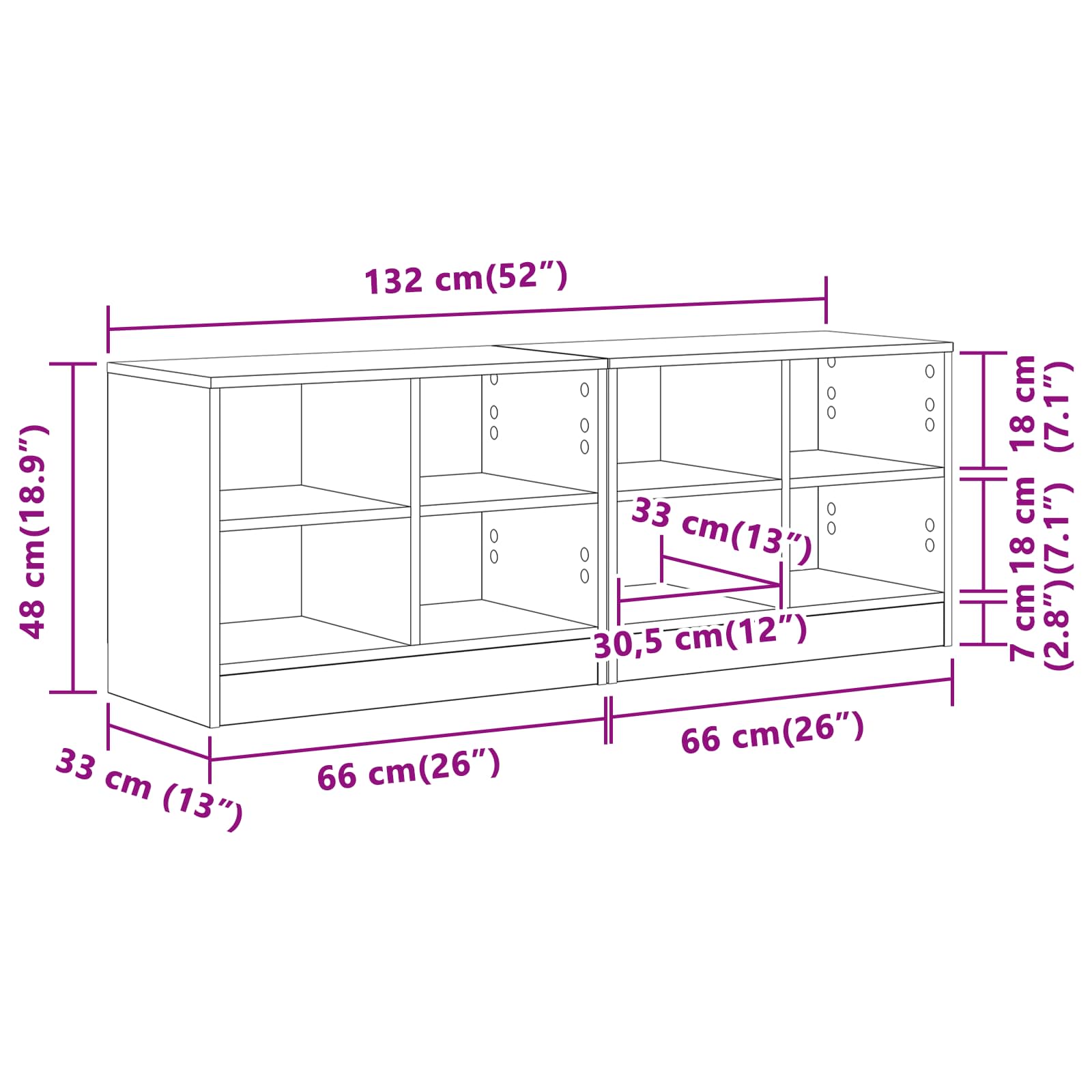 Bed kast 2 pcs Gerookt eiken 66 x 33 x 48 cm Bewerkt hout is nu te koop bij PeponiXL, paradijselijk wonen!