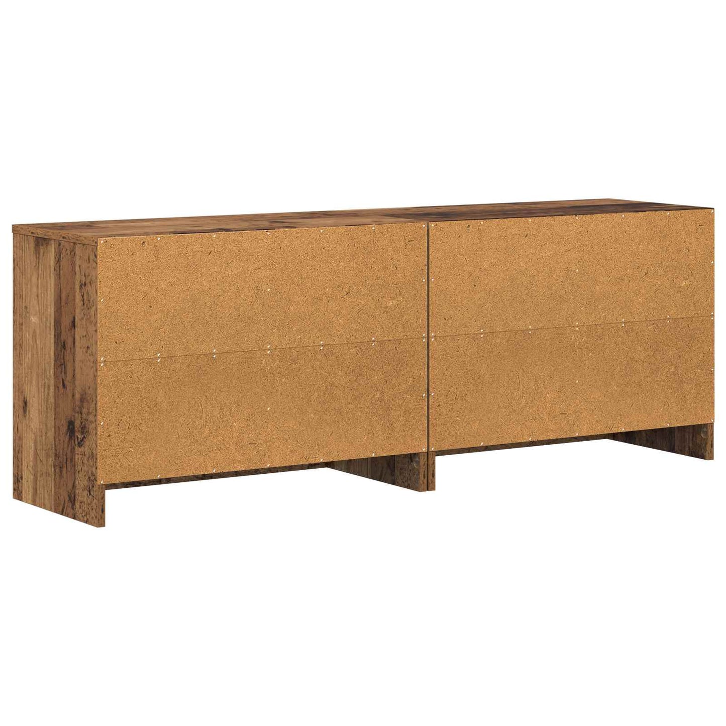 Bed kast met plank 2 pcs Oud hout 66 x 33 x 48 cm Bewerkt hout is nu te koop bij PeponiXL, paradijselijk wonen!