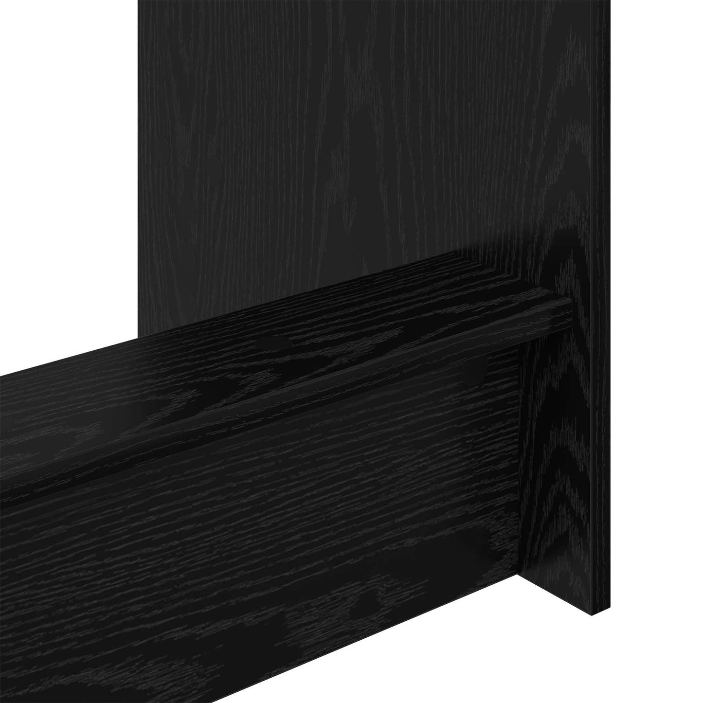 Bed Bureau Zwart Eiken 100 x 45 x 75 cm Bewerkt hout is nu te koop bij PeponiXL, paradijselijk wonen!