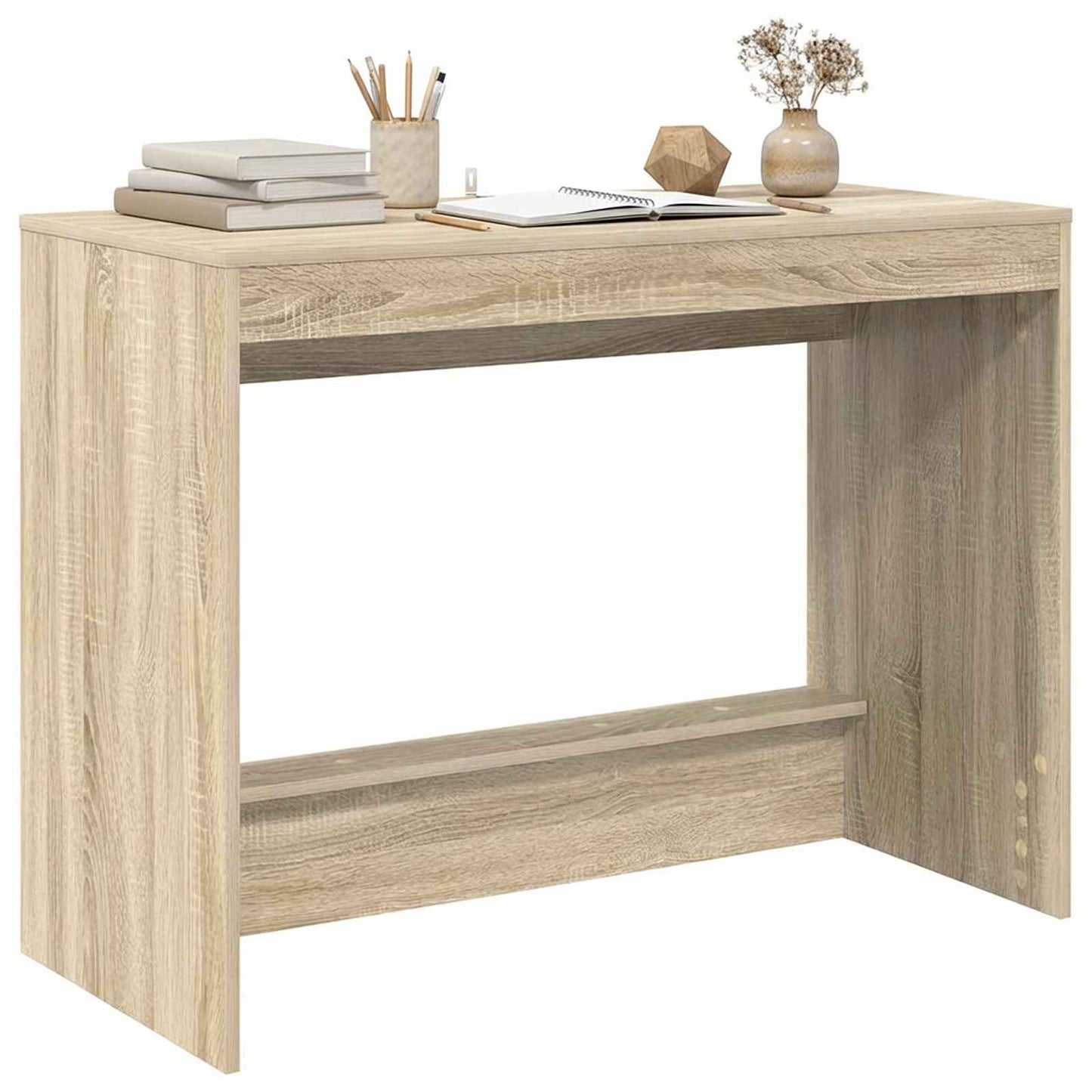 Bed Bureau Sonoma Eiken 100 x 45 x 75 cm Bewerkt hout is nu te koop bij PeponiXL, paradijselijk wonen!