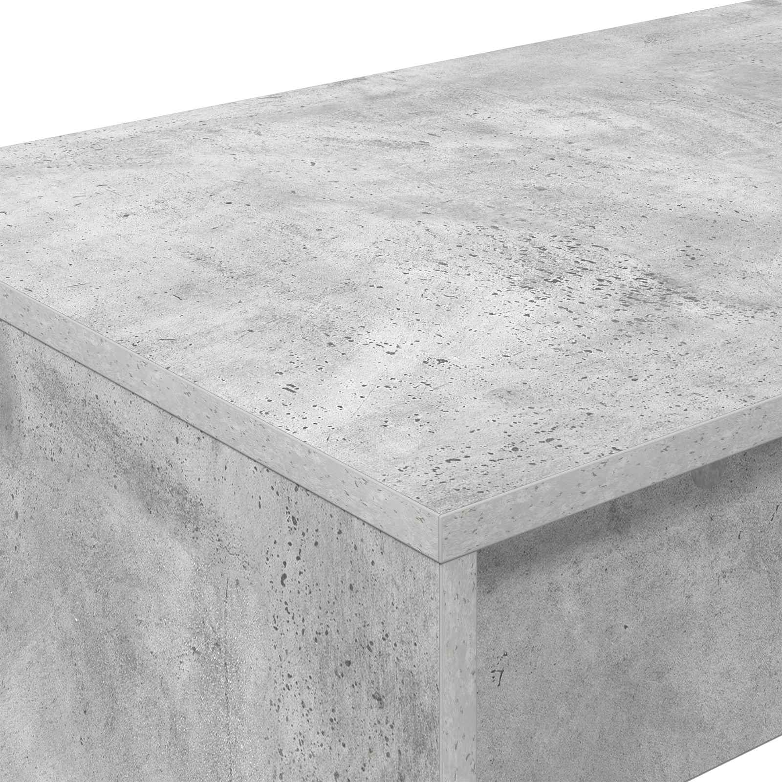 Bed Bureau Beton Grijs 100 x 45 x 75 cm Bewerkt hout is nu te koop bij PeponiXL, paradijselijk wonen!