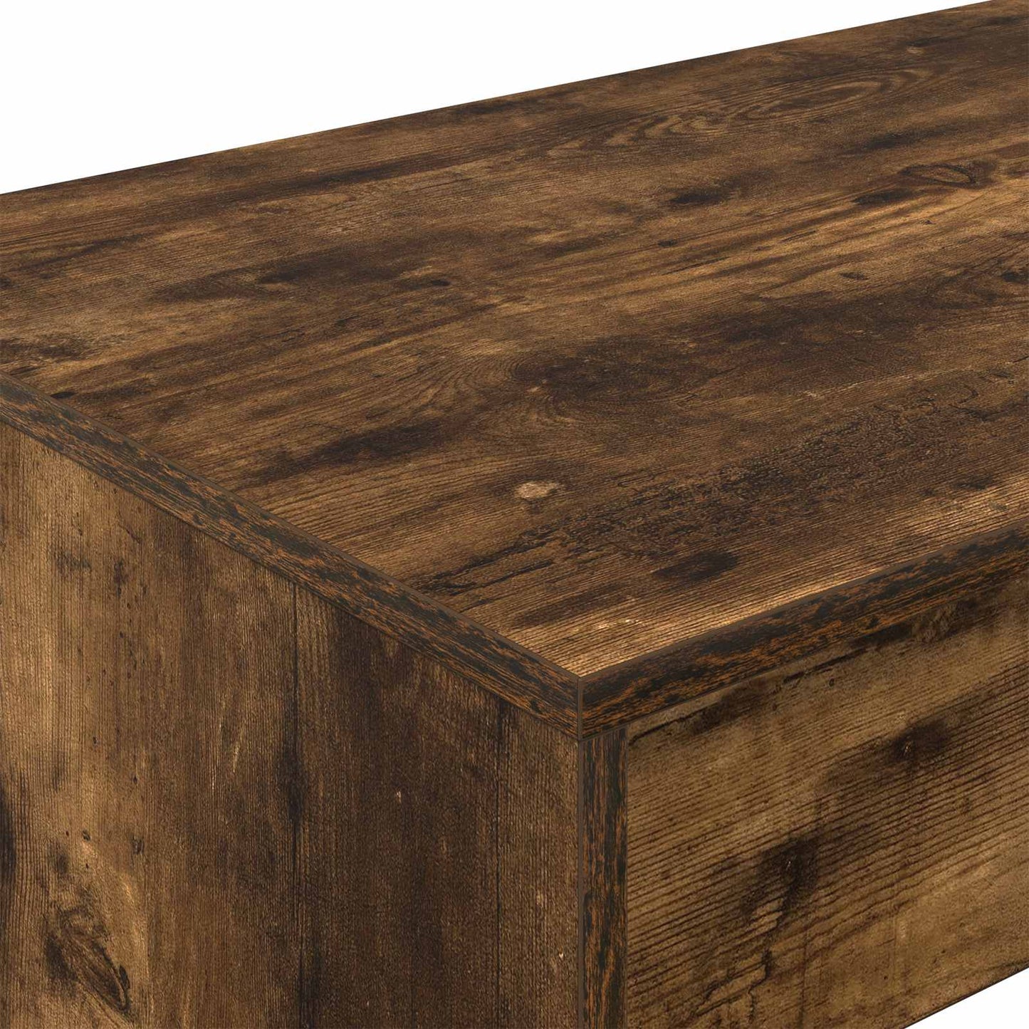 Bed Bureau Gerookt eiken 100 x 45 x 75 cm Bewerkt hout is nu te koop bij PeponiXL, paradijselijk wonen!