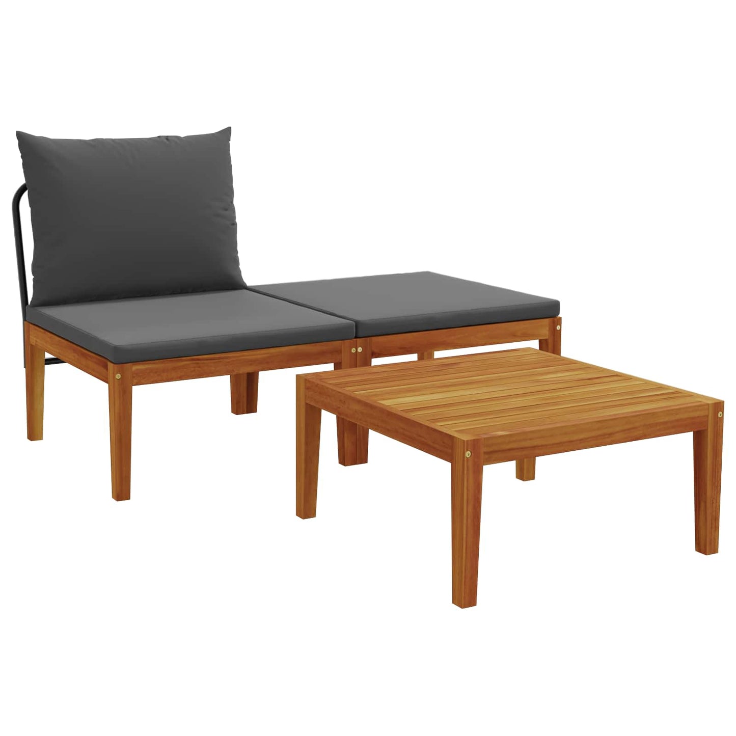 3 pcs Loungeset Massief Acaciahout Naturel