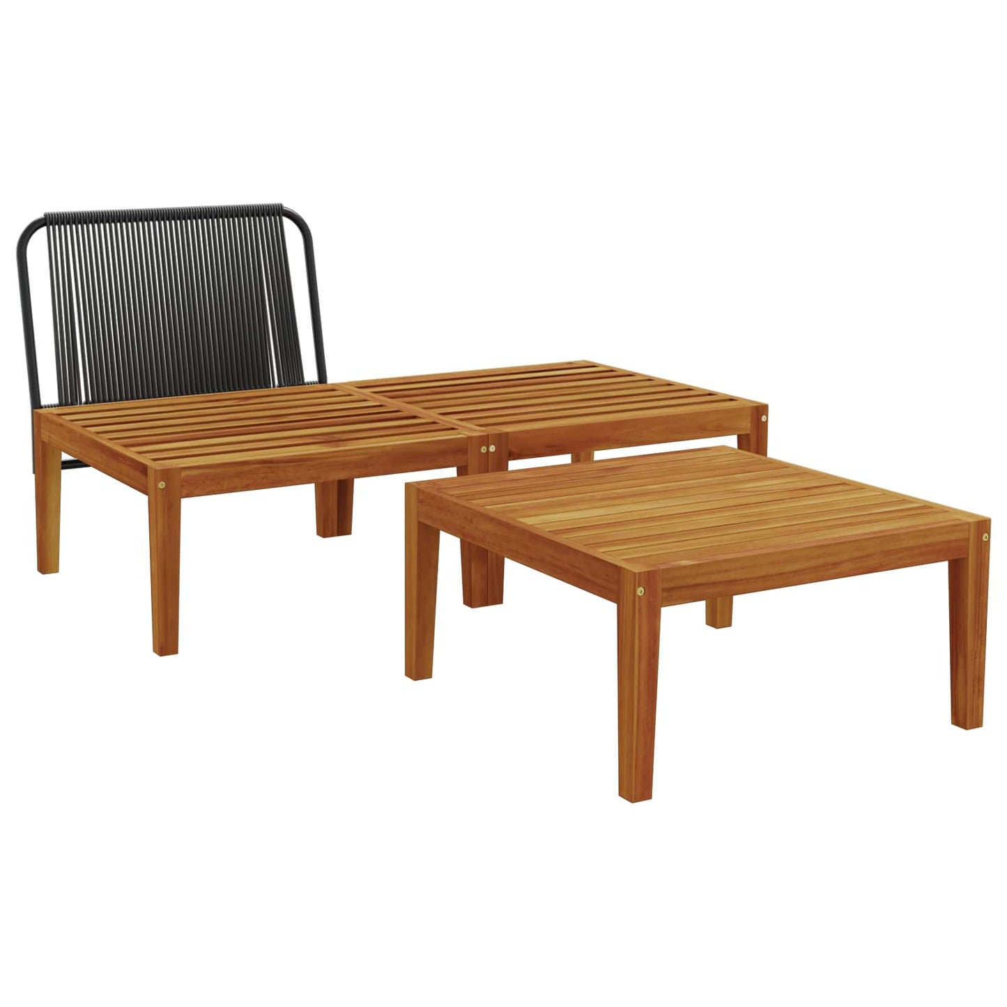 3 pcs Loungeset Massief Acaciahout Naturel
