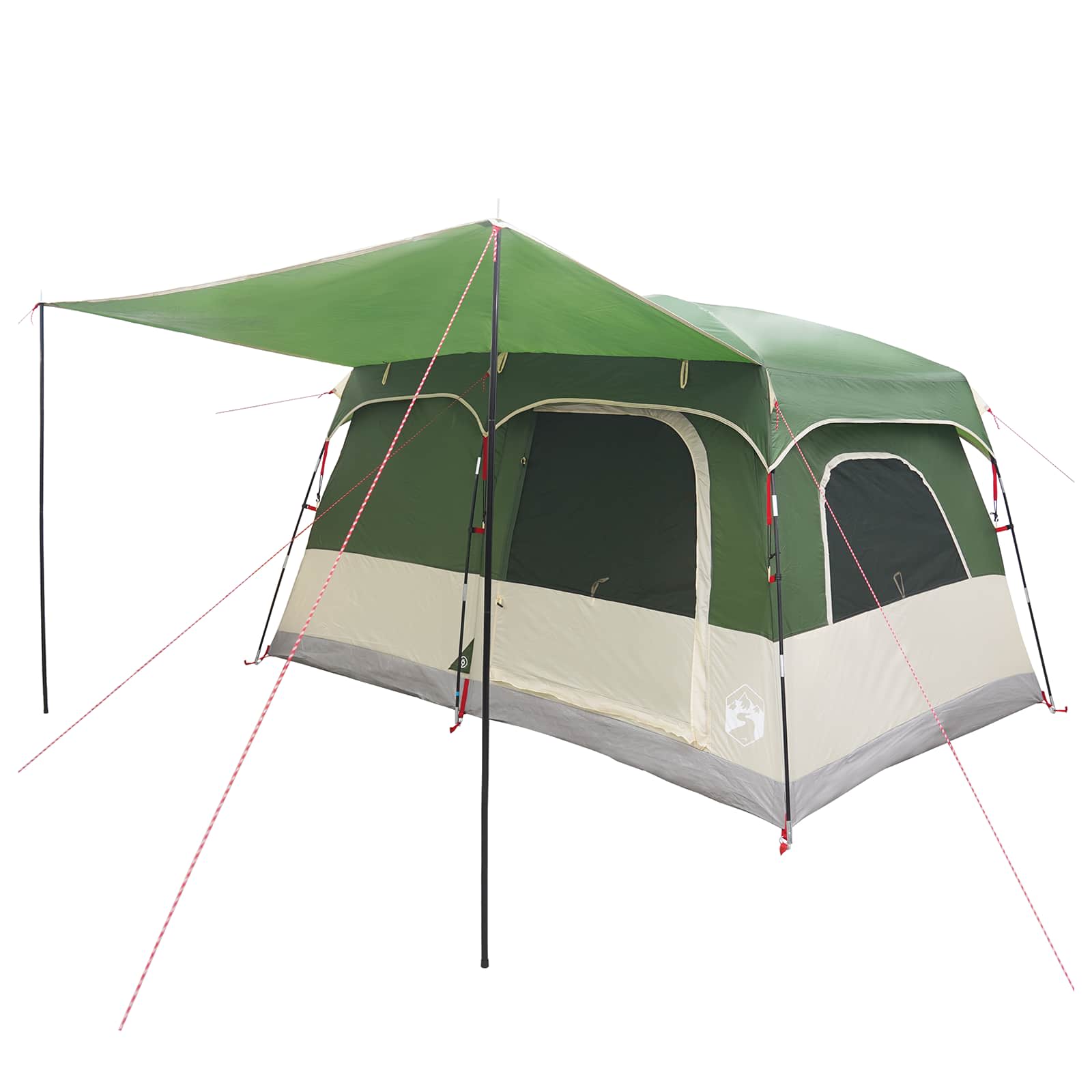 Gezinstent met dak Groen 320 x 210 x 180 cm Polyester is nu te koop bij PeponiXL, paradijselijk wonen!