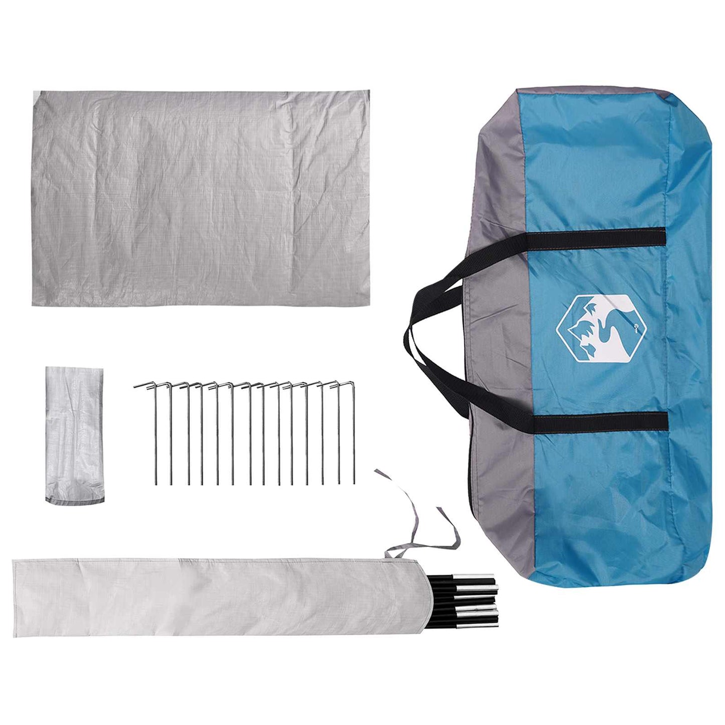 Huisje Tent met dak Blauw 210 x 210 x 138 cm Polyester is nu te koop bij PeponiXL, paradijselijk wonen!