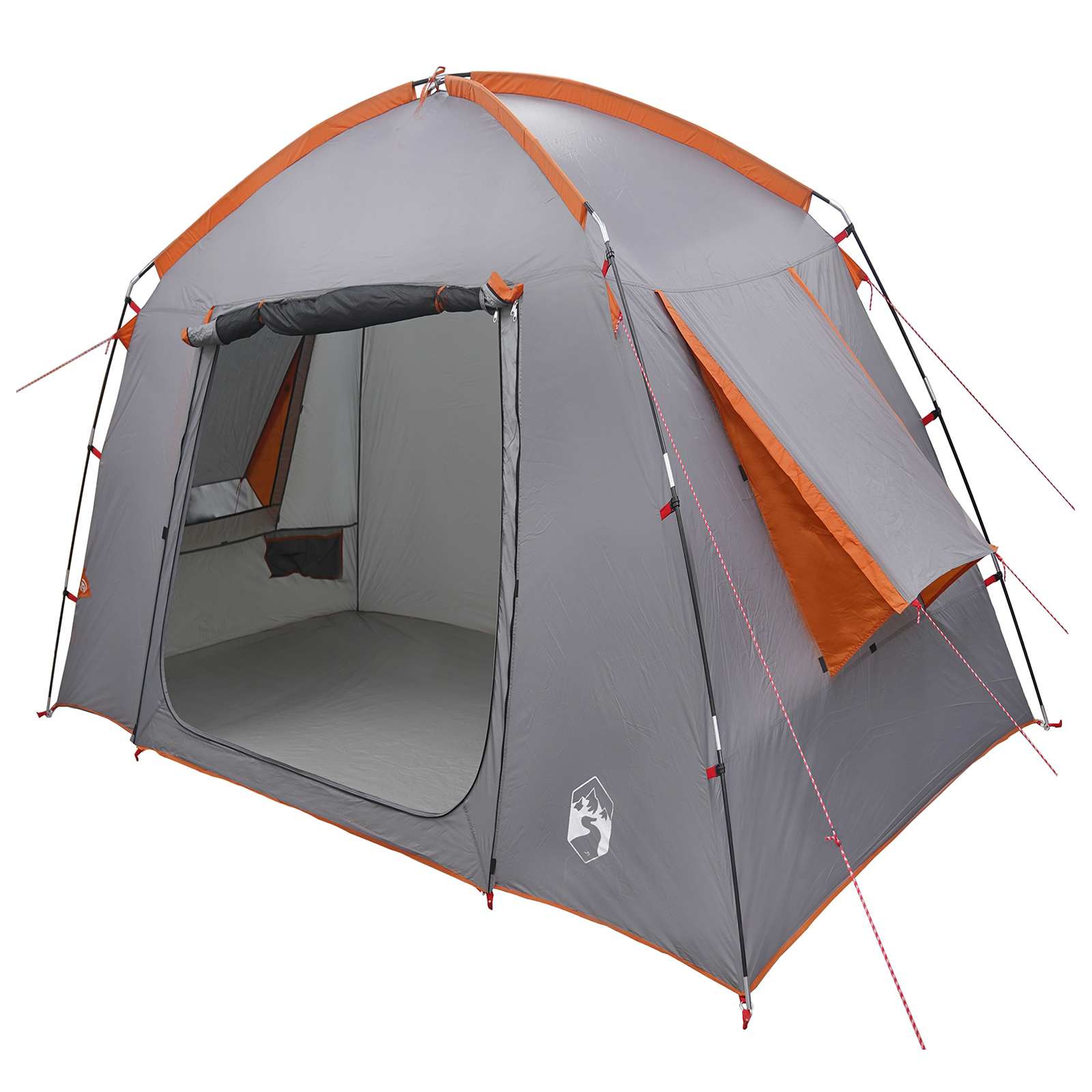 Huisje Tent Grijs en Oranje 210 x 210 x 138 cm Polyester is nu te koop bij PeponiXL, paradijselijk wonen!