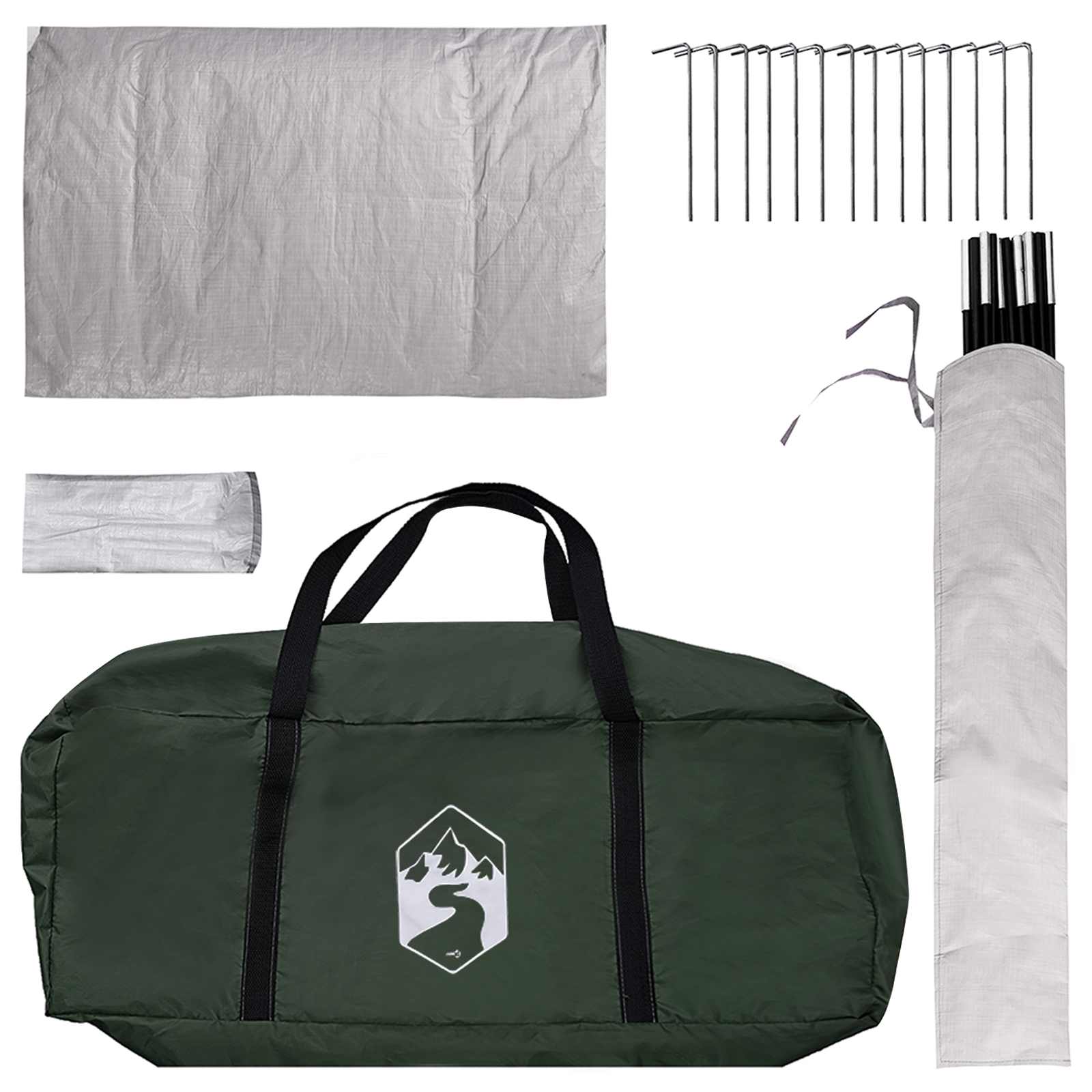Huisje Tent met dak Legergroen 210 x 210 x 138 cm Polyester is nu te koop bij PeponiXL, paradijselijk wonen!