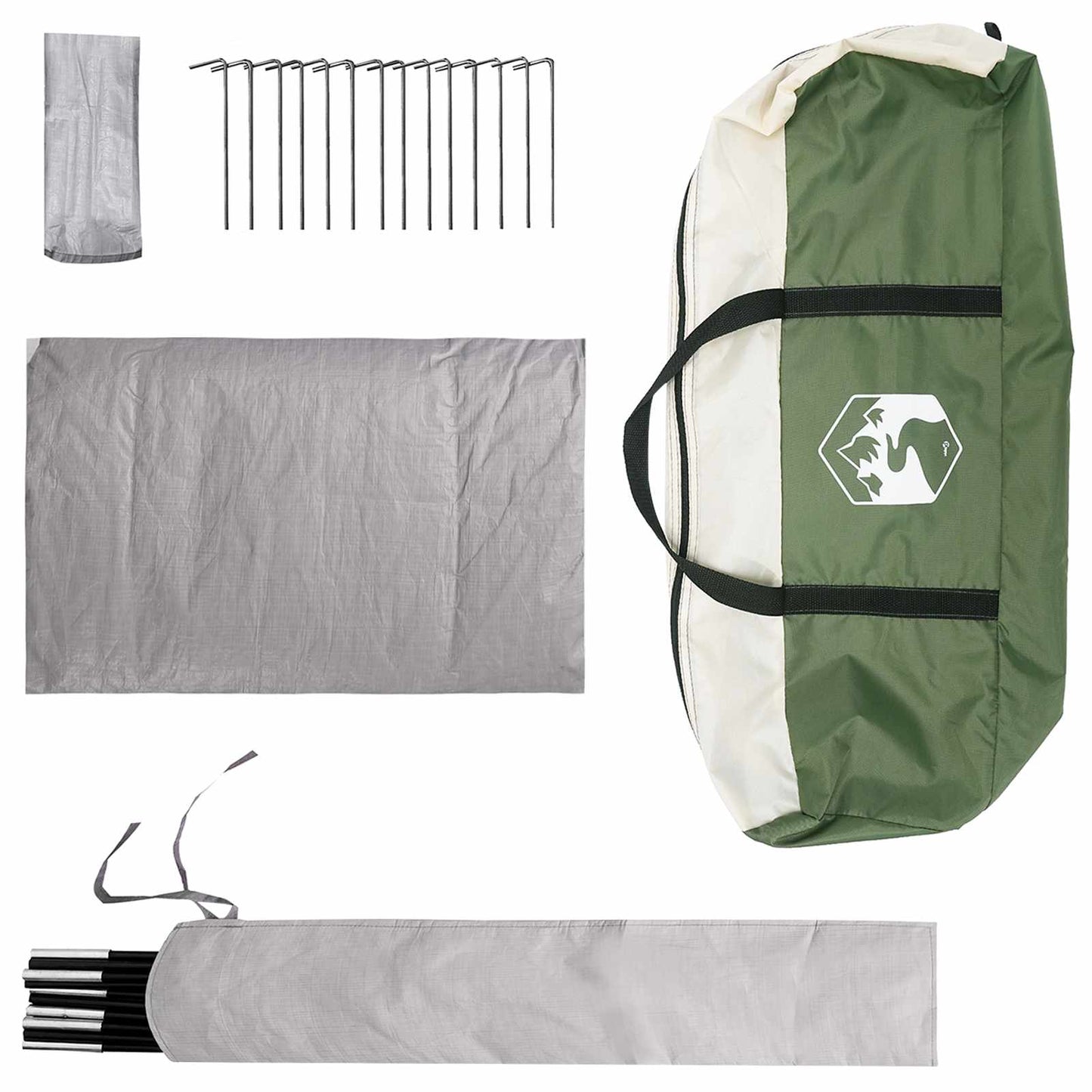 Huisje Tent met dak Groen 300 x 210 x 156 cm Polyester is nu te koop bij PeponiXL, paradijselijk wonen!