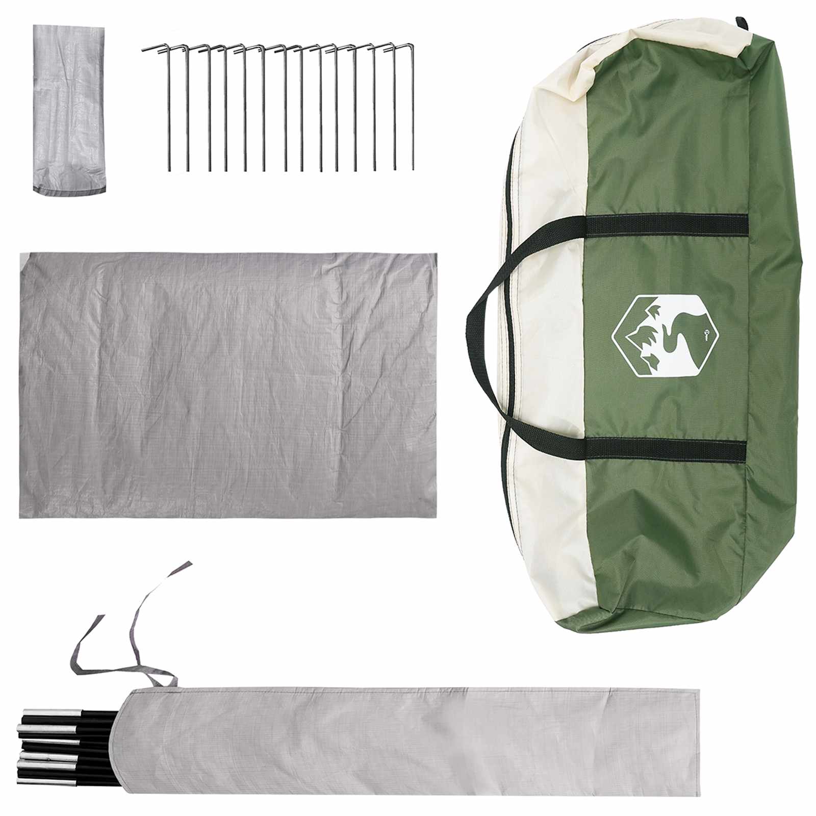 Huisje Tent met dak Groen 300 x 210 x 156 cm Polyester is nu te koop bij PeponiXL, paradijselijk wonen!