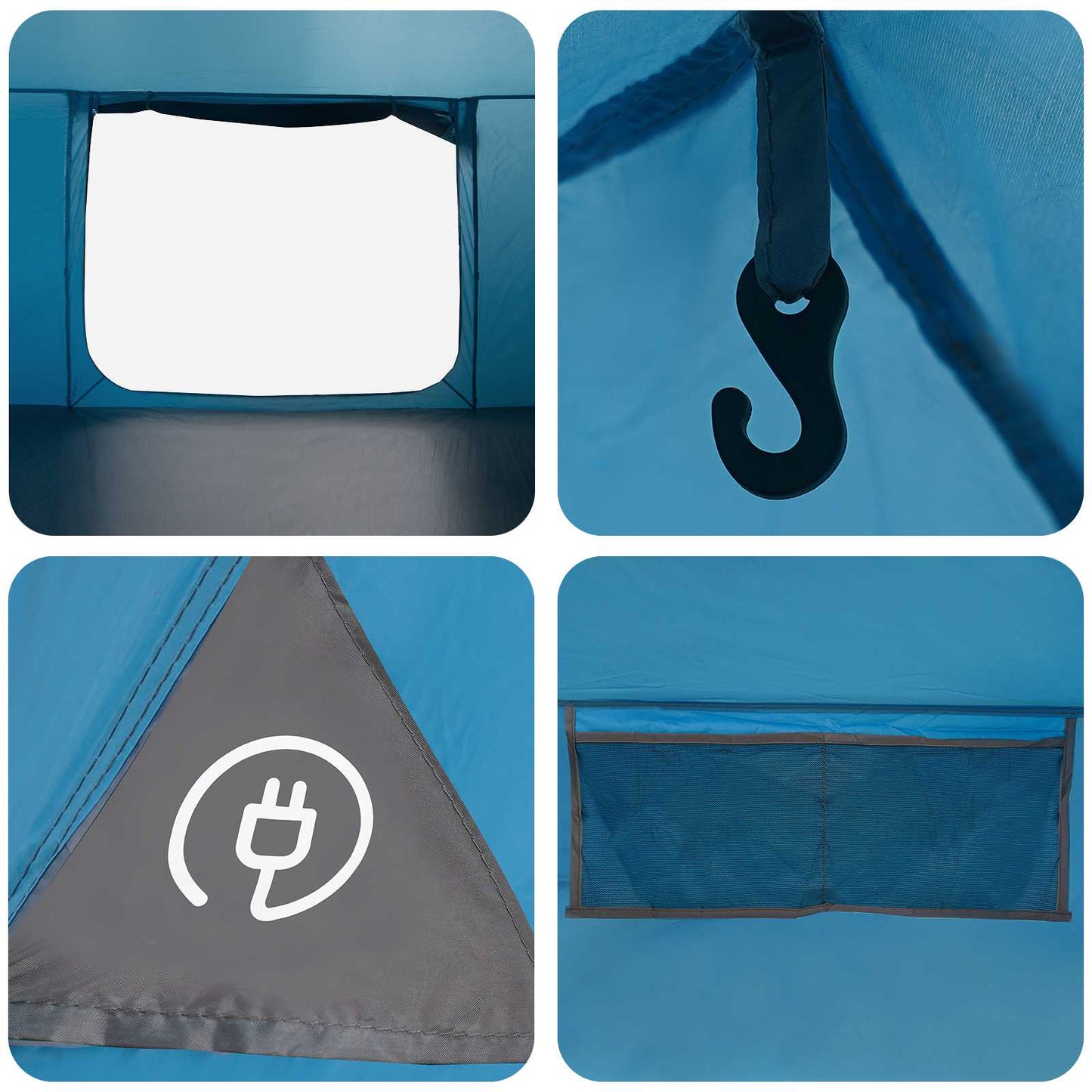 Huisje Tent met dak Blauw 300 x 210 x 156 cm Polyester is nu te koop bij PeponiXL, paradijselijk wonen!