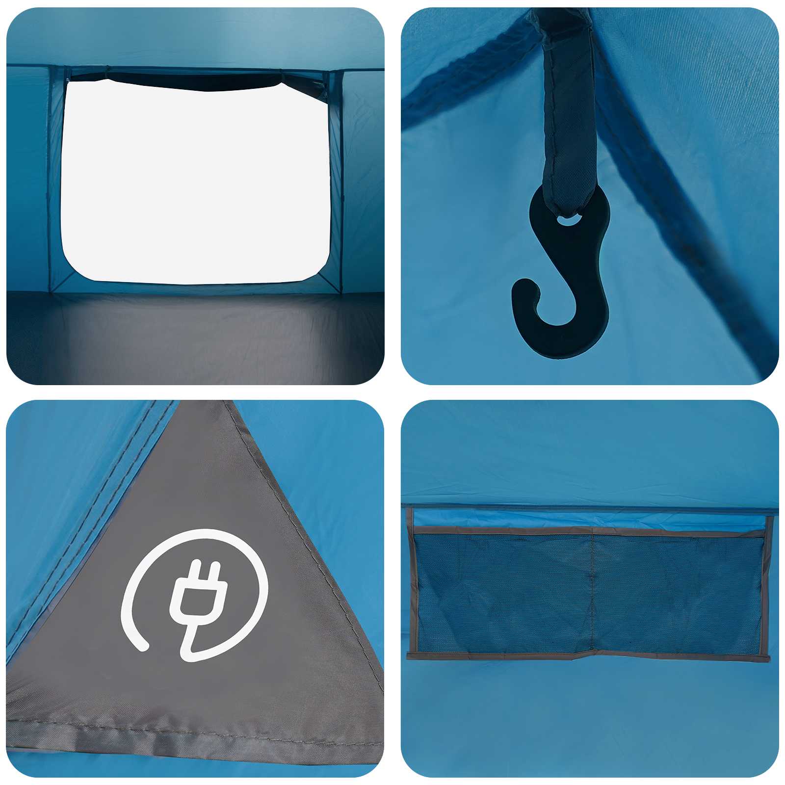 Huisje Tent met dak Blauw 300 x 210 x 156 cm Polyester is nu te koop bij PeponiXL, paradijselijk wonen!