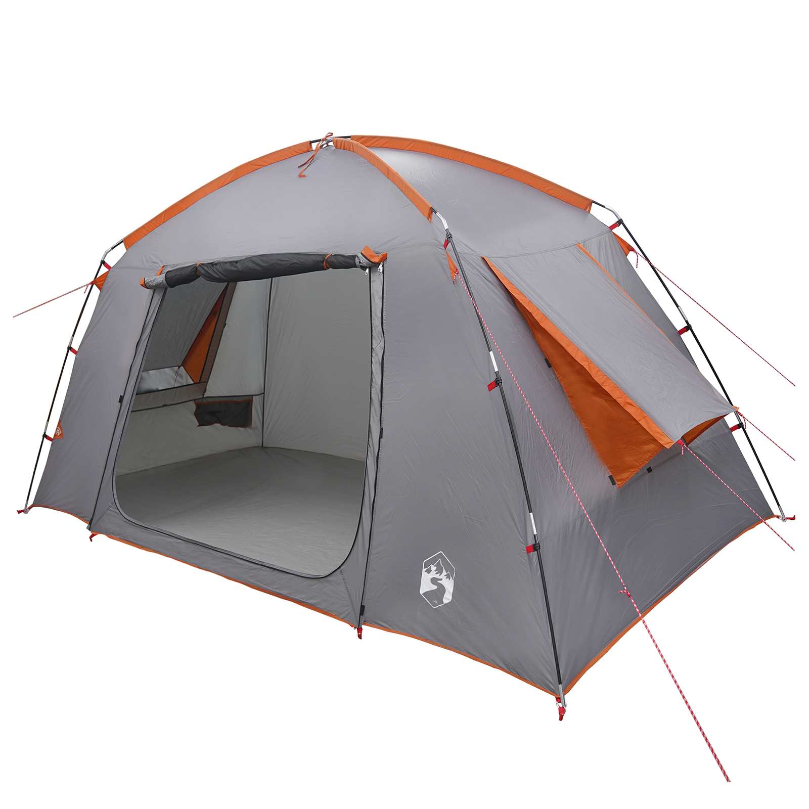 Huisje Tent Grijs en Oranje 300 x 210 x 156 cm Polyester is nu te koop bij PeponiXL, paradijselijk wonen!