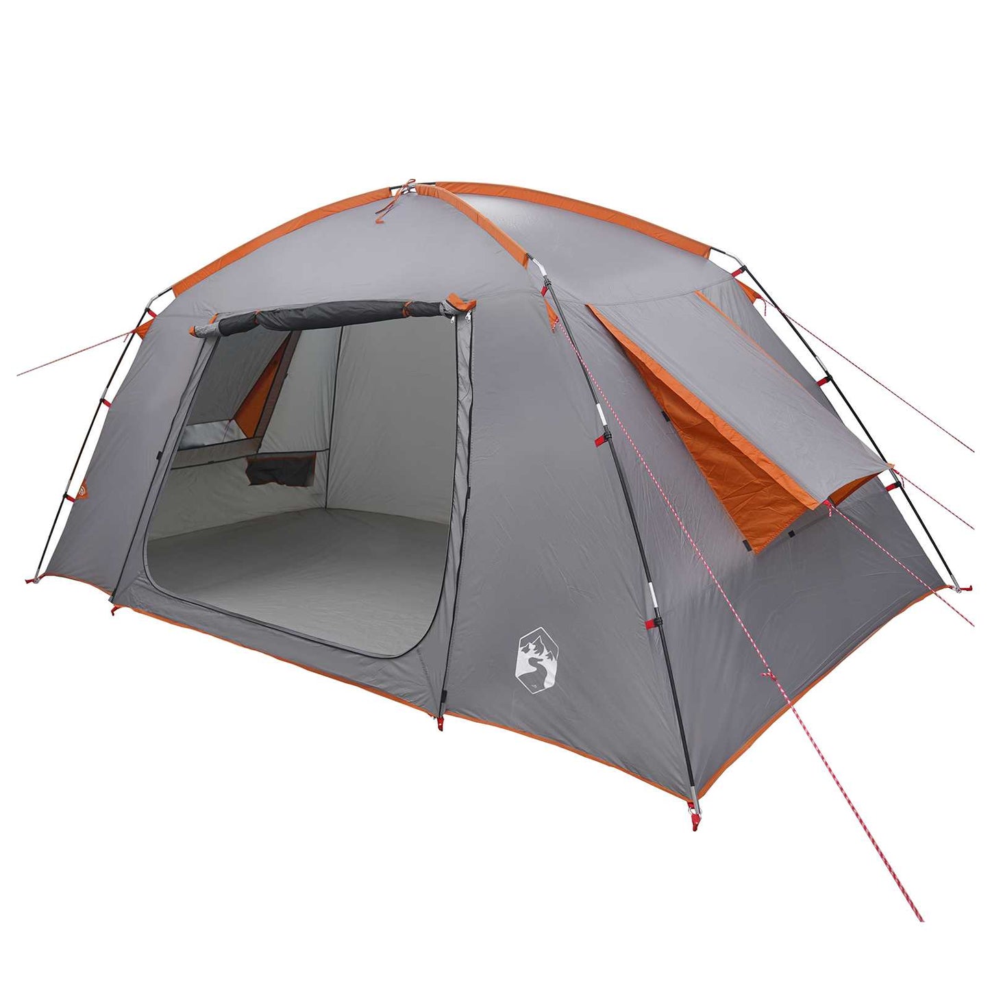 Huisje Tent Grijs en Oranje 400 x 210 x 180 cm Polyester is nu te koop bij PeponiXL, paradijselijk wonen!