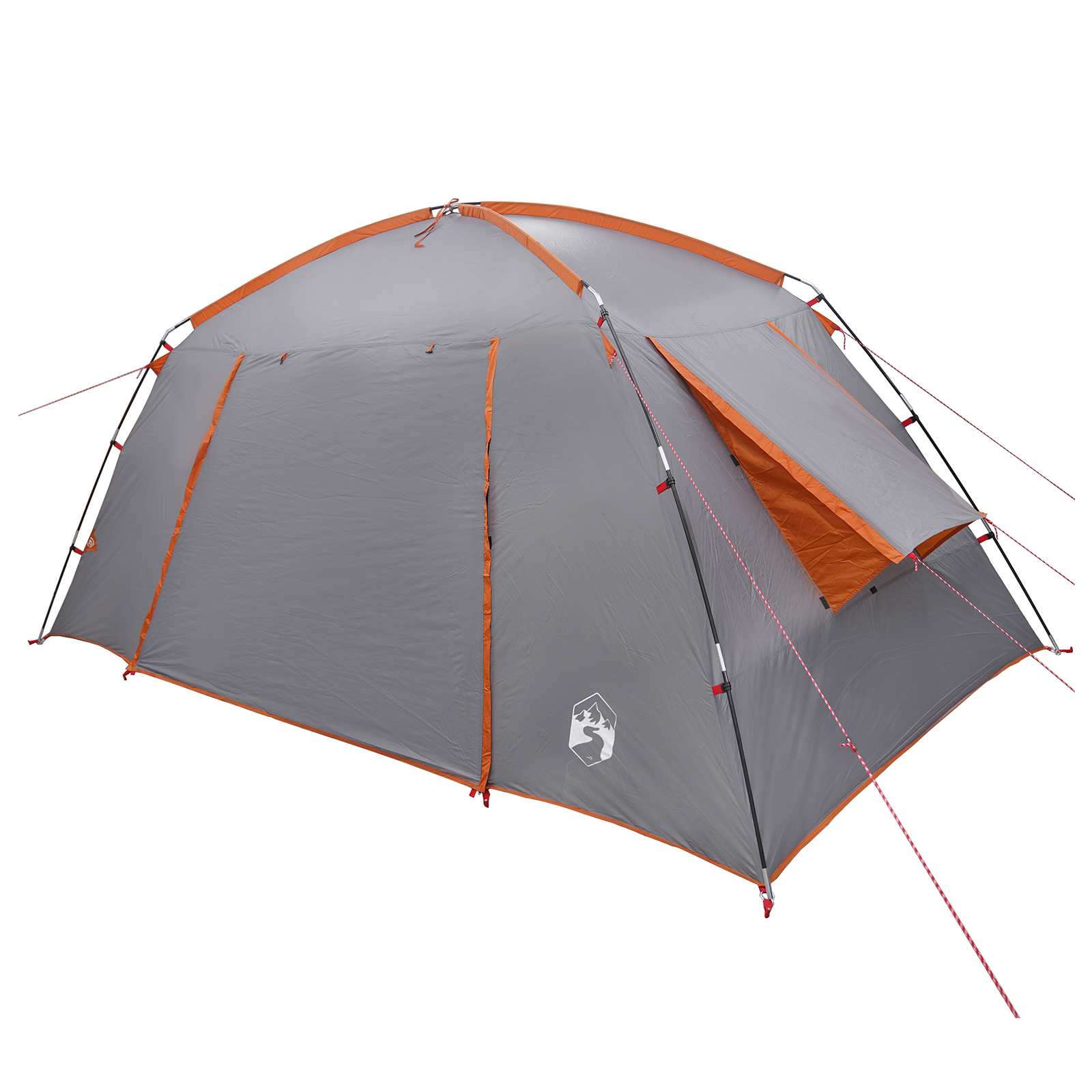 Huisje Tent Grijs en Oranje 400 x 210 x 180 cm Polyester is nu te koop bij PeponiXL, paradijselijk wonen!