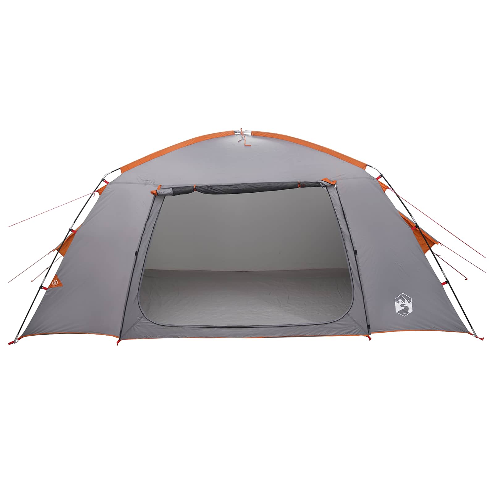 Huisje Tent Grijs en Oranje 400 x 210 x 180 cm Polyester is nu te koop bij PeponiXL, paradijselijk wonen!