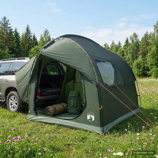 Autotent Legergroen 239 x 210 x 210 cm Polyester en staal is nu te koop bij PeponiXL, paradijselijk wonen!