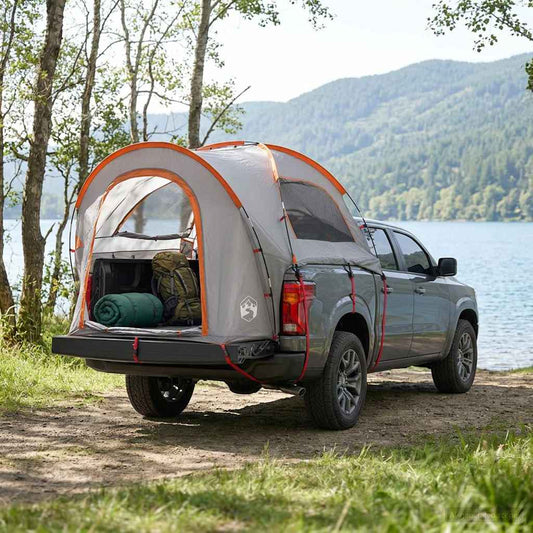 Autotent Grijs en Oranje 200 x 170 x 170 cm Polyester en staal is nu te koop bij PeponiXL, paradijselijk wonen!