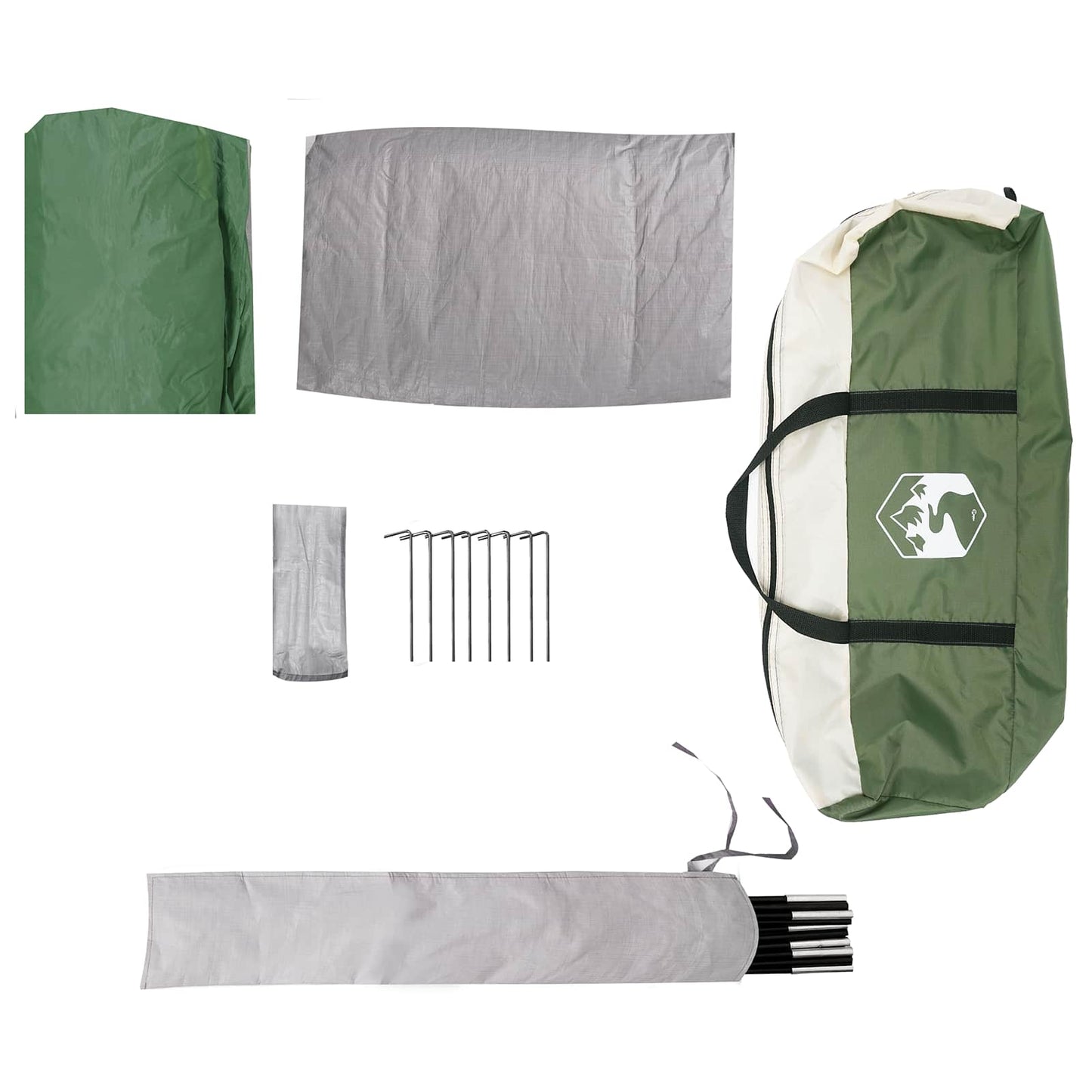 Tailgate Tent met Regenfly Waterdicht Groen 4-persoons is nu te koop bij PeponiXL, paradijselijk wonen!