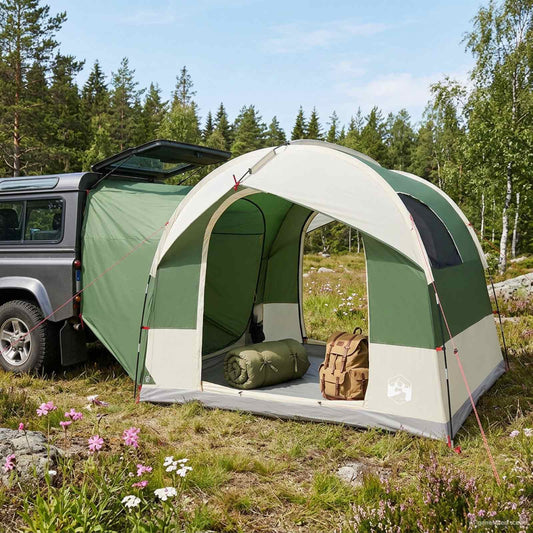 Tailgate Tent met Regenfly Waterdicht Groen 4-persoons is nu te koop bij PeponiXL, paradijselijk wonen!