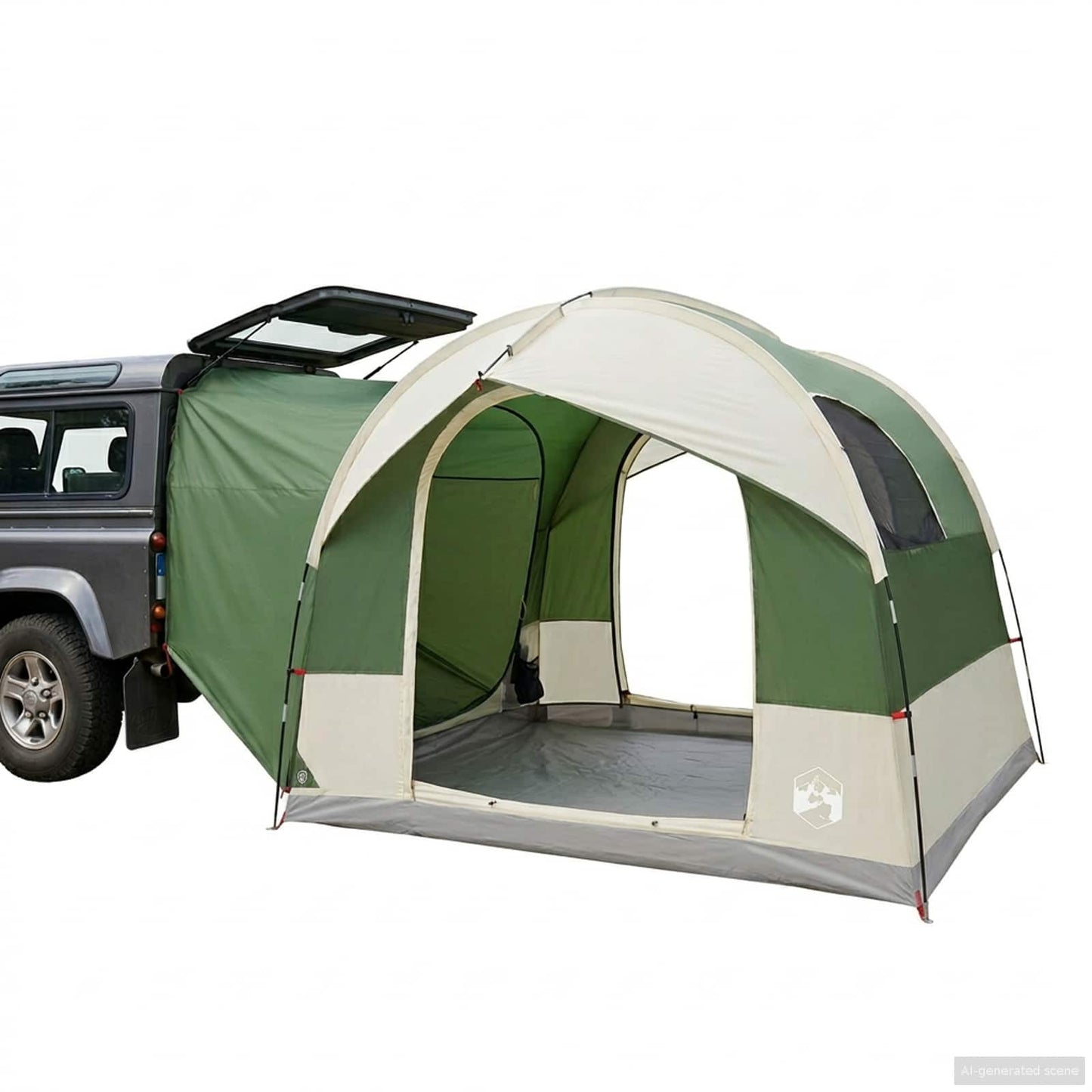 Tailgate Tent met Regenfly Waterdicht Groen 4-persoons is nu te koop bij PeponiXL, paradijselijk wonen!