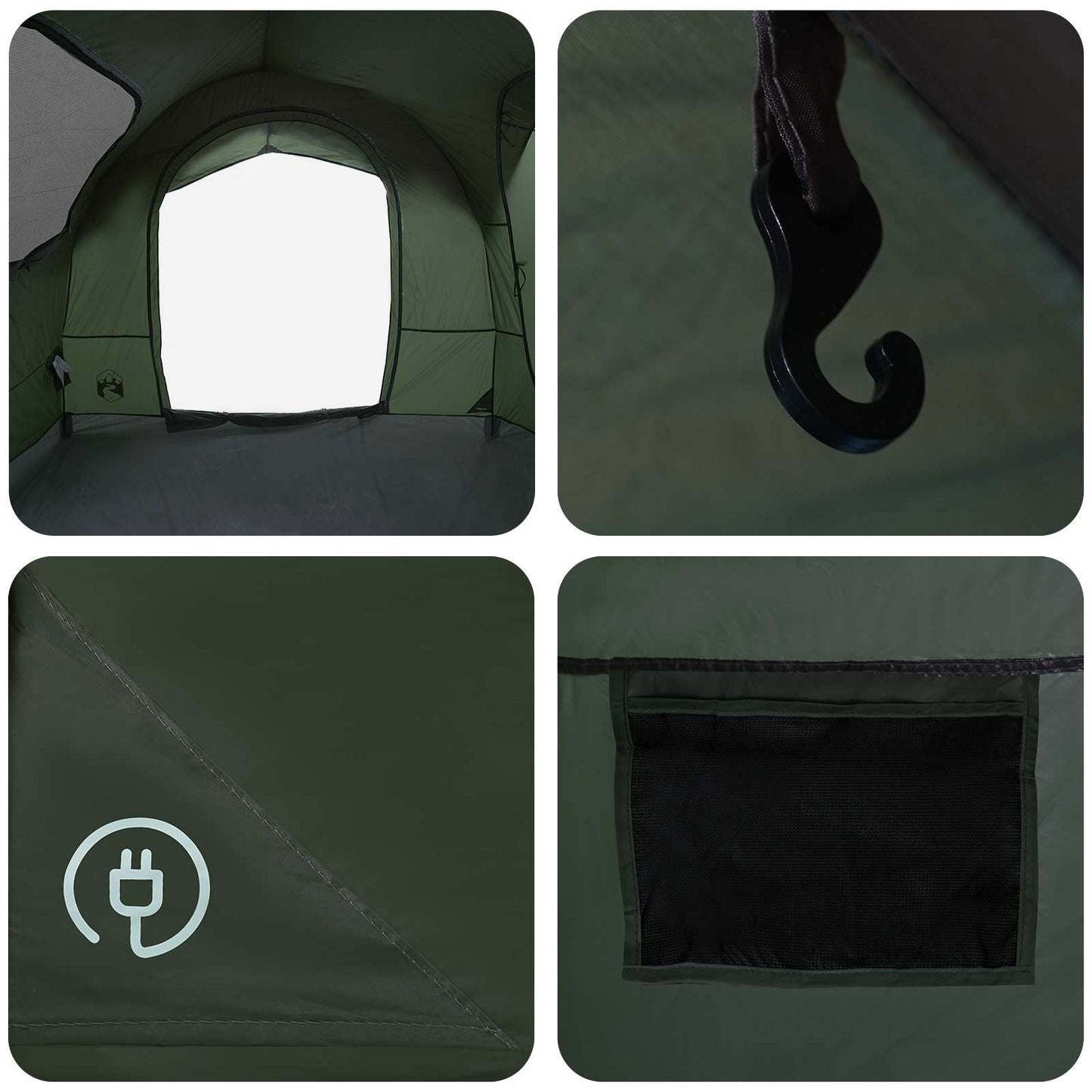Tailgate Tent met Regenfly Waterdicht Legergroen is nu te koop bij PeponiXL, paradijselijk wonen!