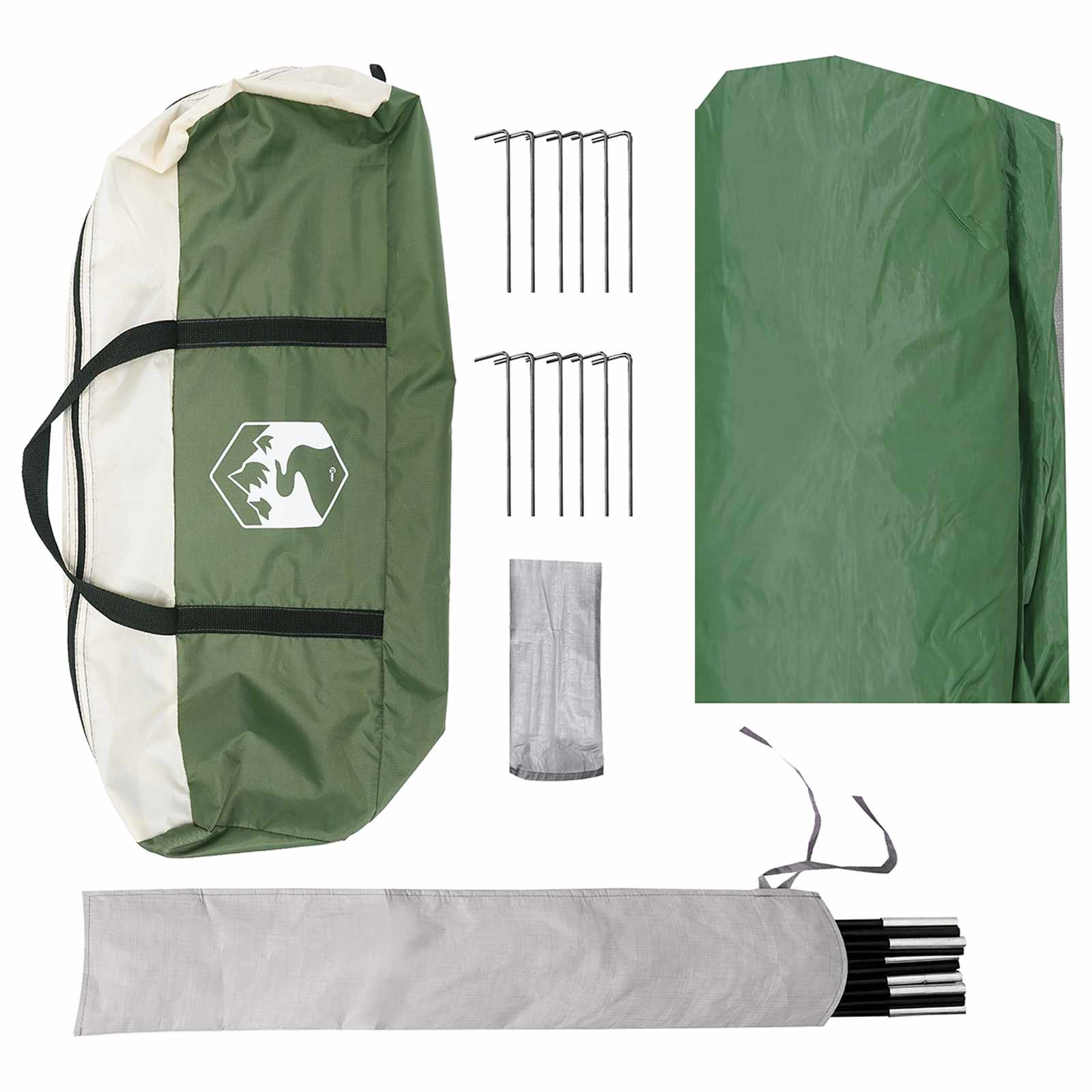 Camping Tarp Waterbestendig Groen 550 x 400 x 230 cm is nu te koop bij PeponiXL, paradijselijk wonen!