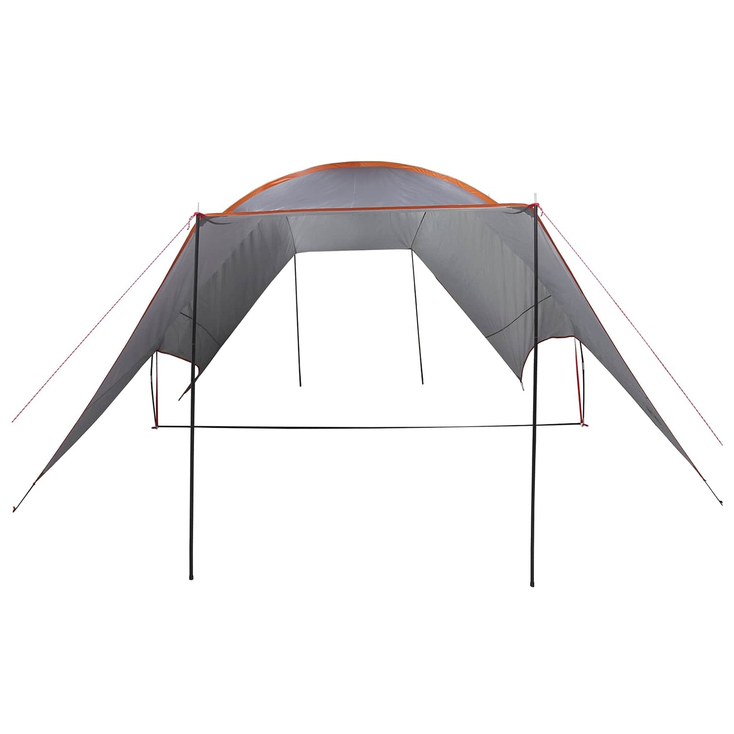 Camping Tarp Waterbestendig Grijs en Oranje 550 x 400 x 230 cm is nu te koop bij PeponiXL, paradijselijk wonen!