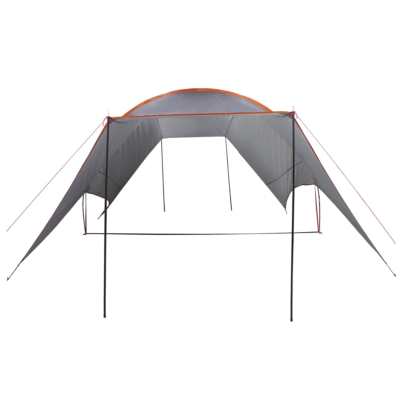 Camping Tarp Waterbestendig Grijs en Oranje 550 x 400 x 230 cm is nu te koop bij PeponiXL, paradijselijk wonen!