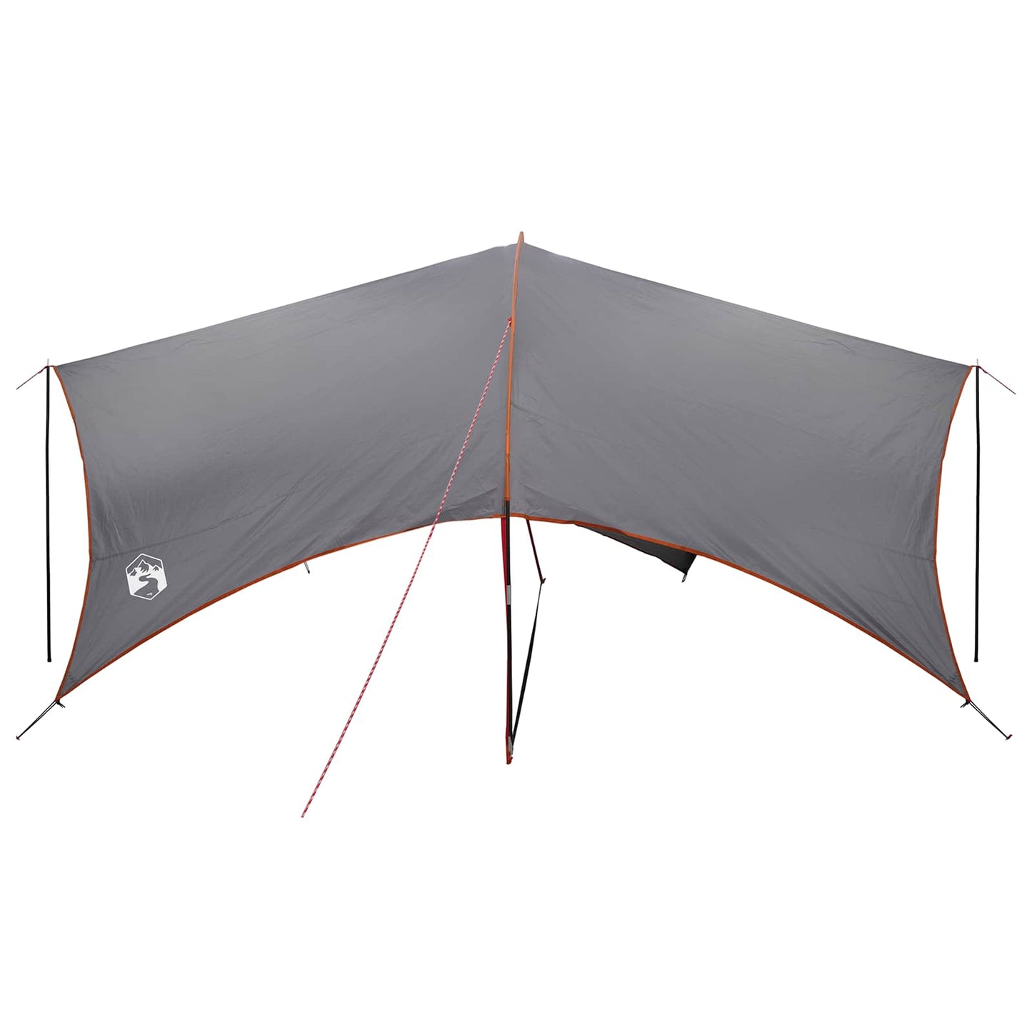 Camping Tarp Waterbestendig Grijs en Oranje 550 x 400 x 230 cm is nu te koop bij PeponiXL, paradijselijk wonen!