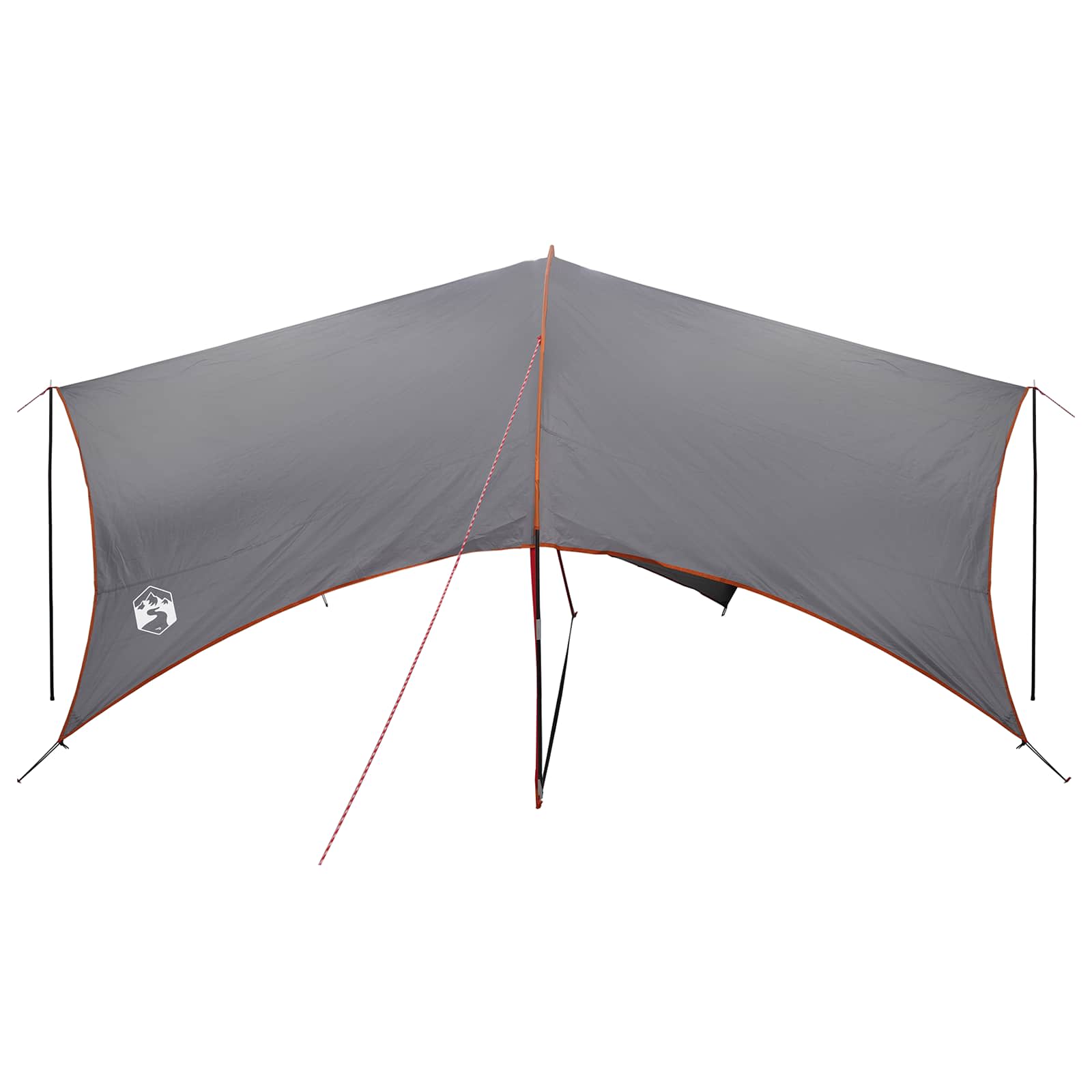 Camping Tarp Waterbestendig Grijs en Oranje 550 x 400 x 230 cm is nu te koop bij PeponiXL, paradijselijk wonen!