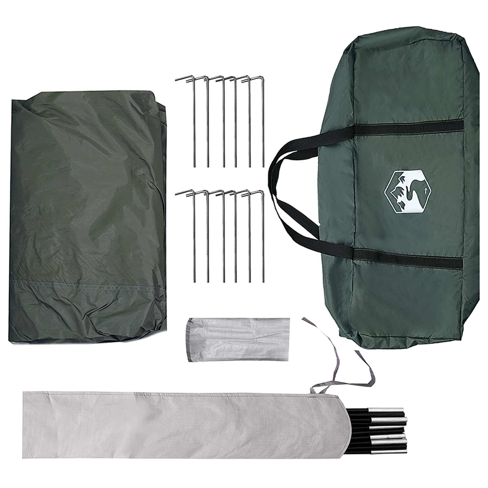 Camping Tarp Waterbestendig Legergroen 695 x 580 x 200 cm is nu te koop bij PeponiXL, paradijselijk wonen!