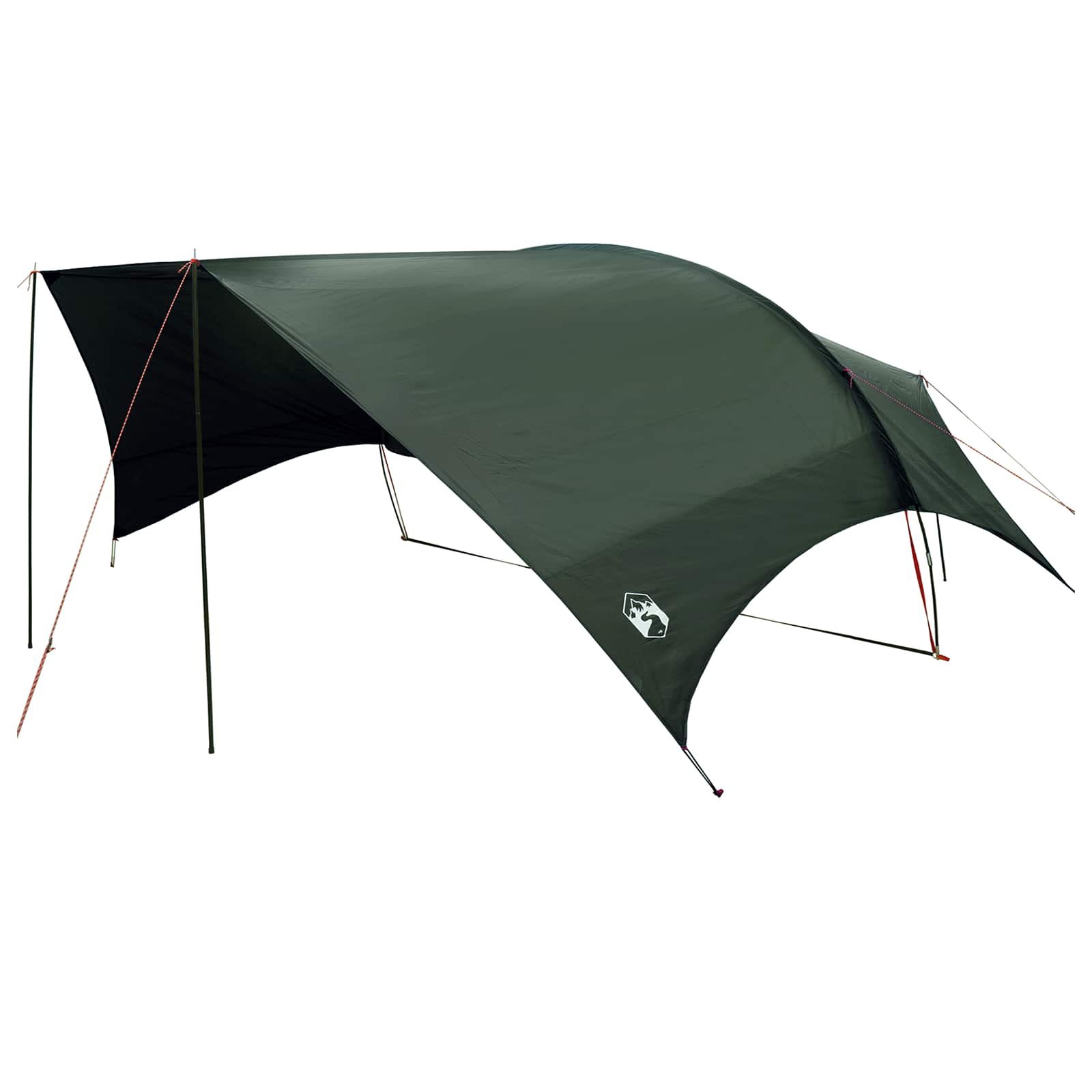 Camping Tarp Waterbestendig Legergroen 695 x 580 x 200 cm is nu te koop bij PeponiXL, paradijselijk wonen!