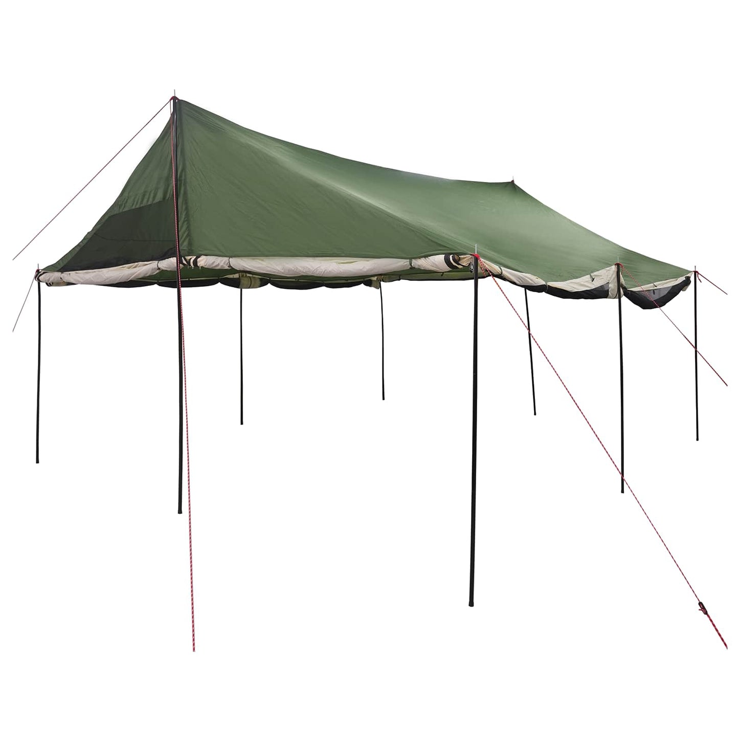 Gezinstent met dak Groen 450 x 400 x 265 cm Polyester en staal is nu te koop bij PeponiXL, paradijselijk wonen!
