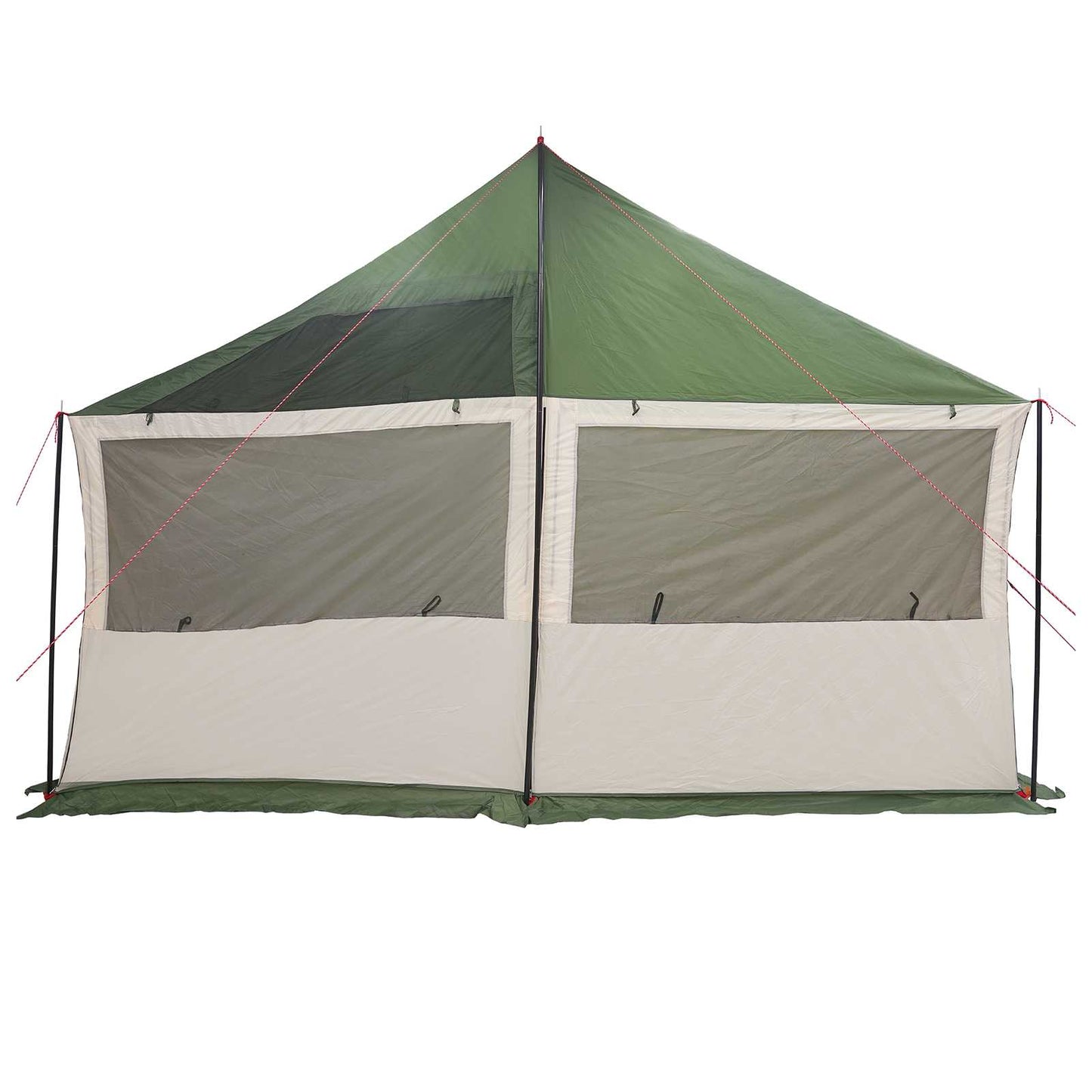 Gezinstent met dak Groen 450 x 400 x 265 cm Polyester en staal is nu te koop bij PeponiXL, paradijselijk wonen!