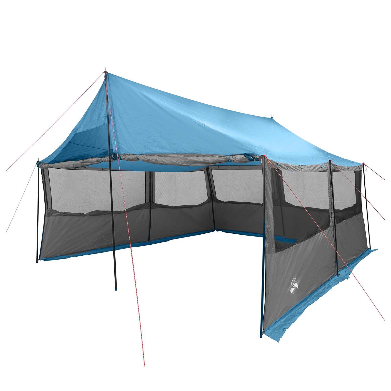 Gezinstent met dak Blauw 450 x 400 x 265 cm Polyester en staal is nu te koop bij PeponiXL, paradijselijk wonen!