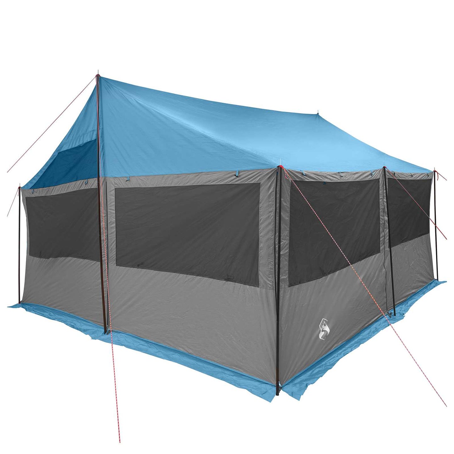 Gezinstent met dak Blauw 450 x 400 x 265 cm Polyester en staal is nu te koop bij PeponiXL, paradijselijk wonen!