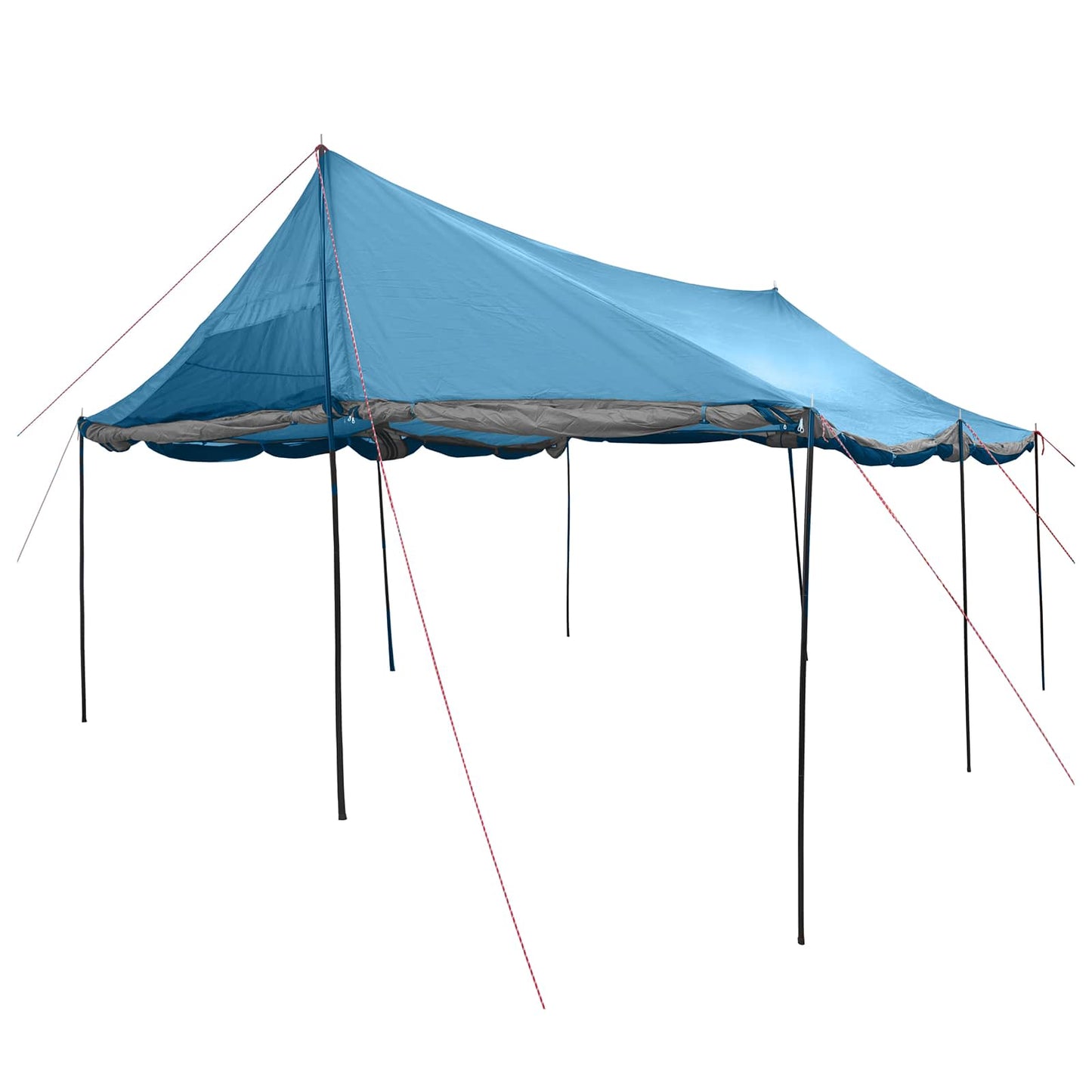 Gezinstent met dak Blauw 450 x 400 x 265 cm Polyester en staal is nu te koop bij PeponiXL, paradijselijk wonen!