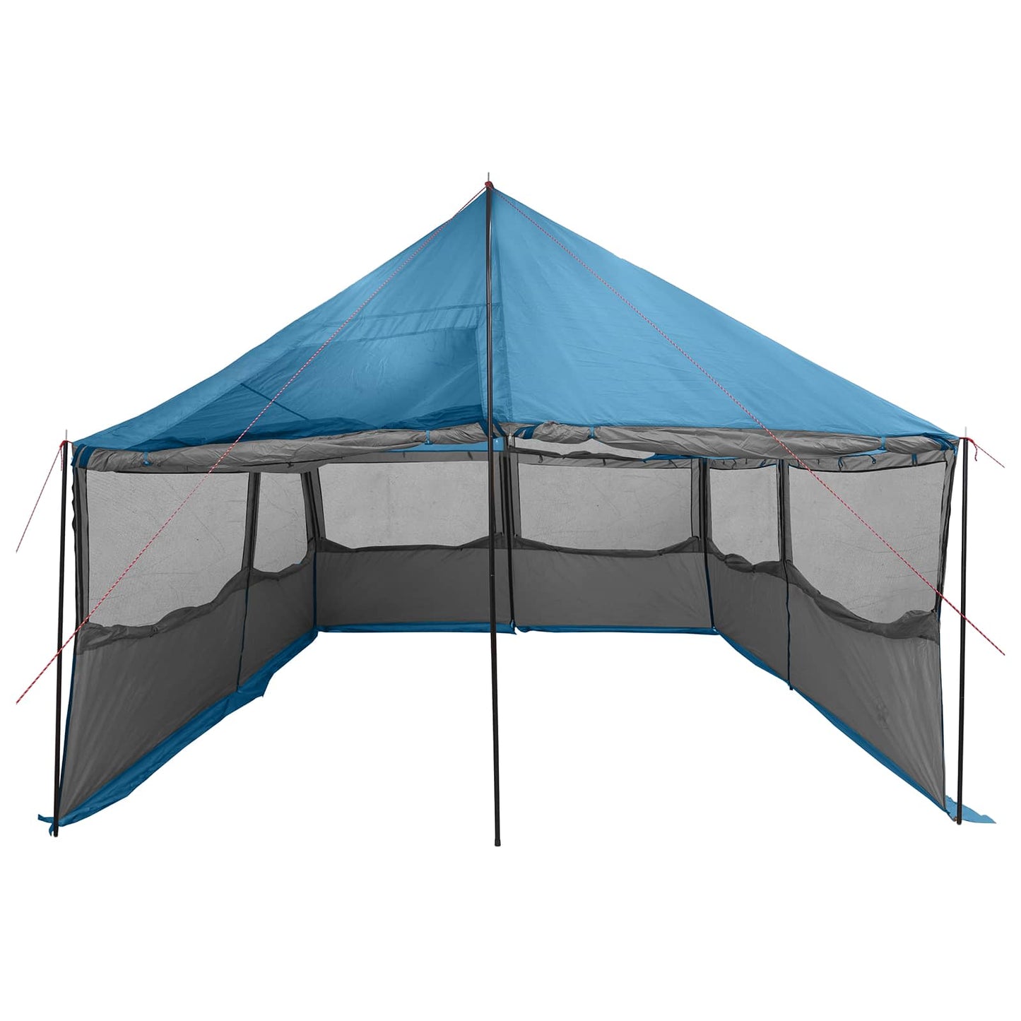 Gezinstent met dak Blauw 450 x 400 x 265 cm Polyester en staal is nu te koop bij PeponiXL, paradijselijk wonen!
