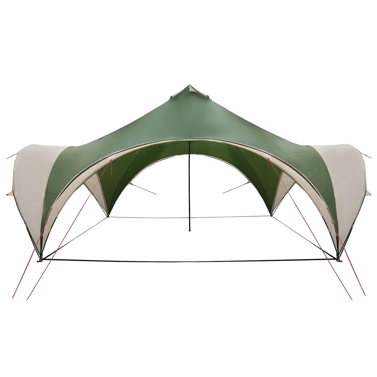 Partytent met dak Groen 500 x 500 x 350 cm Polyester en staal is nu te koop bij PeponiXL, paradijselijk wonen!