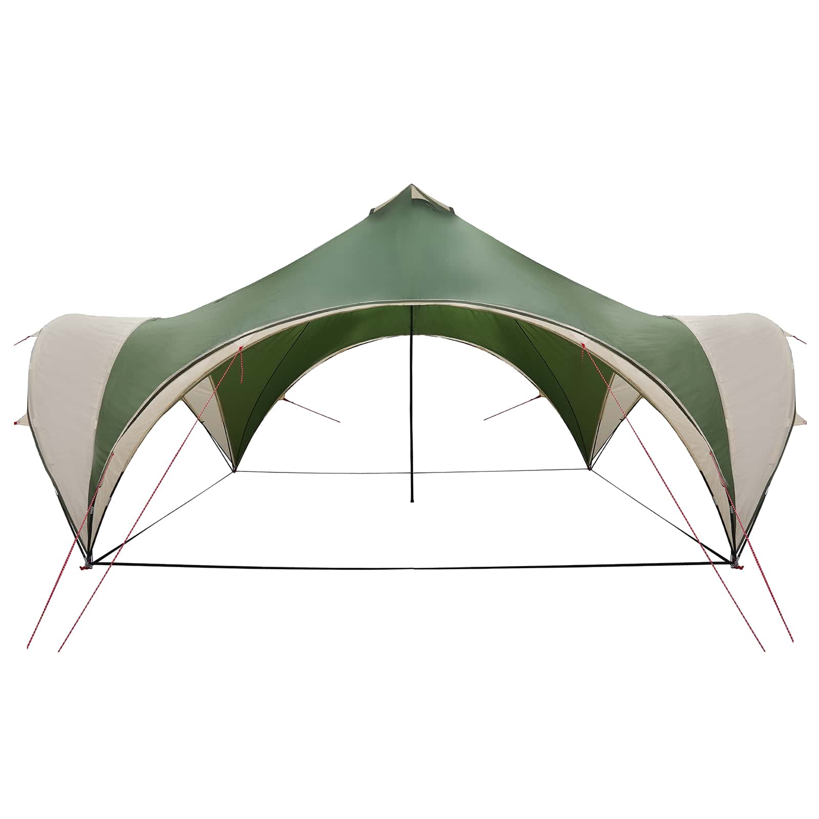 Partytent met dak Groen 500 x 500 x 350 cm Polyester en staal is nu te koop bij PeponiXL, paradijselijk wonen!